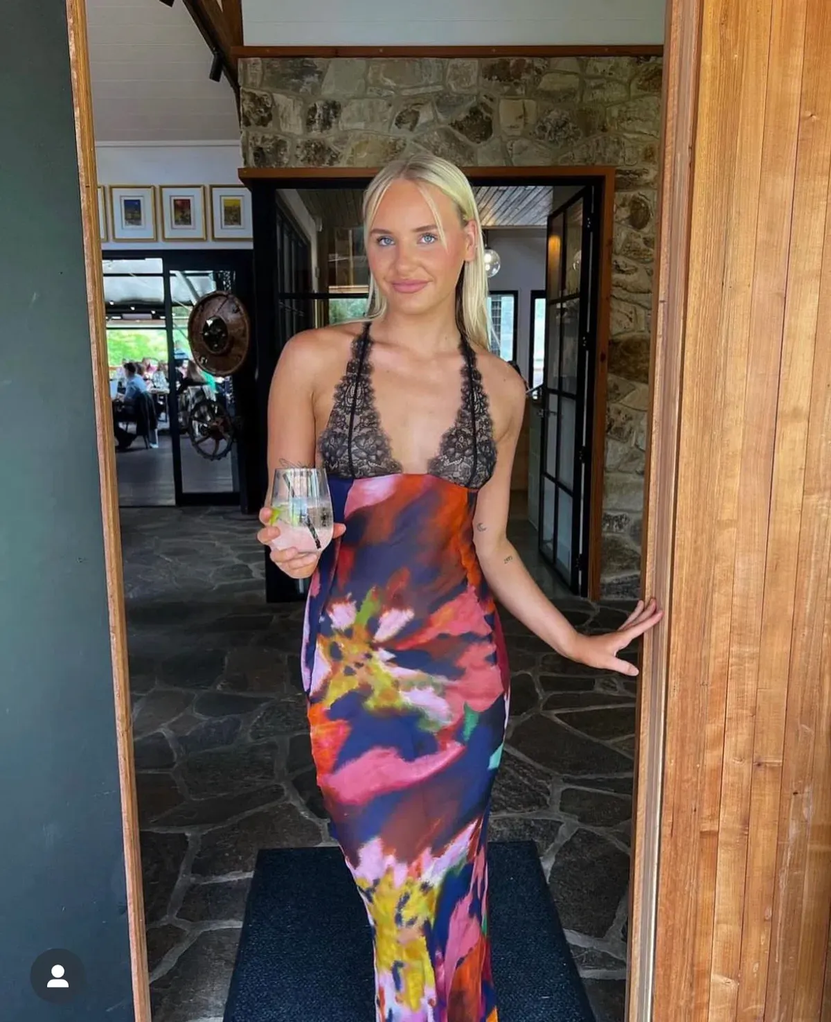 Rat & Boa Paola Floral Slip Dress Multi Size S / 8 - Image 4