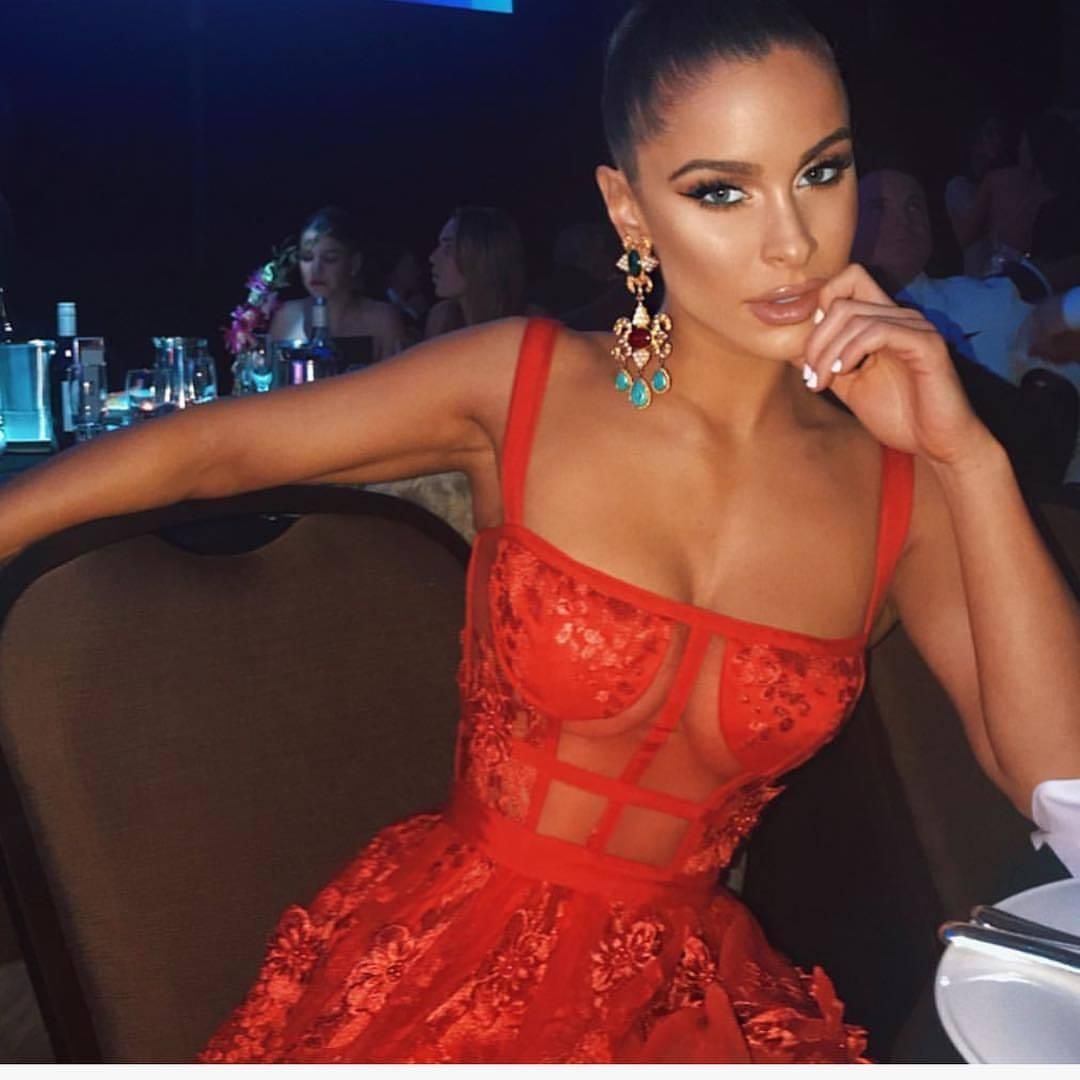 Nicola Finetti Marisol Dress red size 8 for rent on The Volte - main image