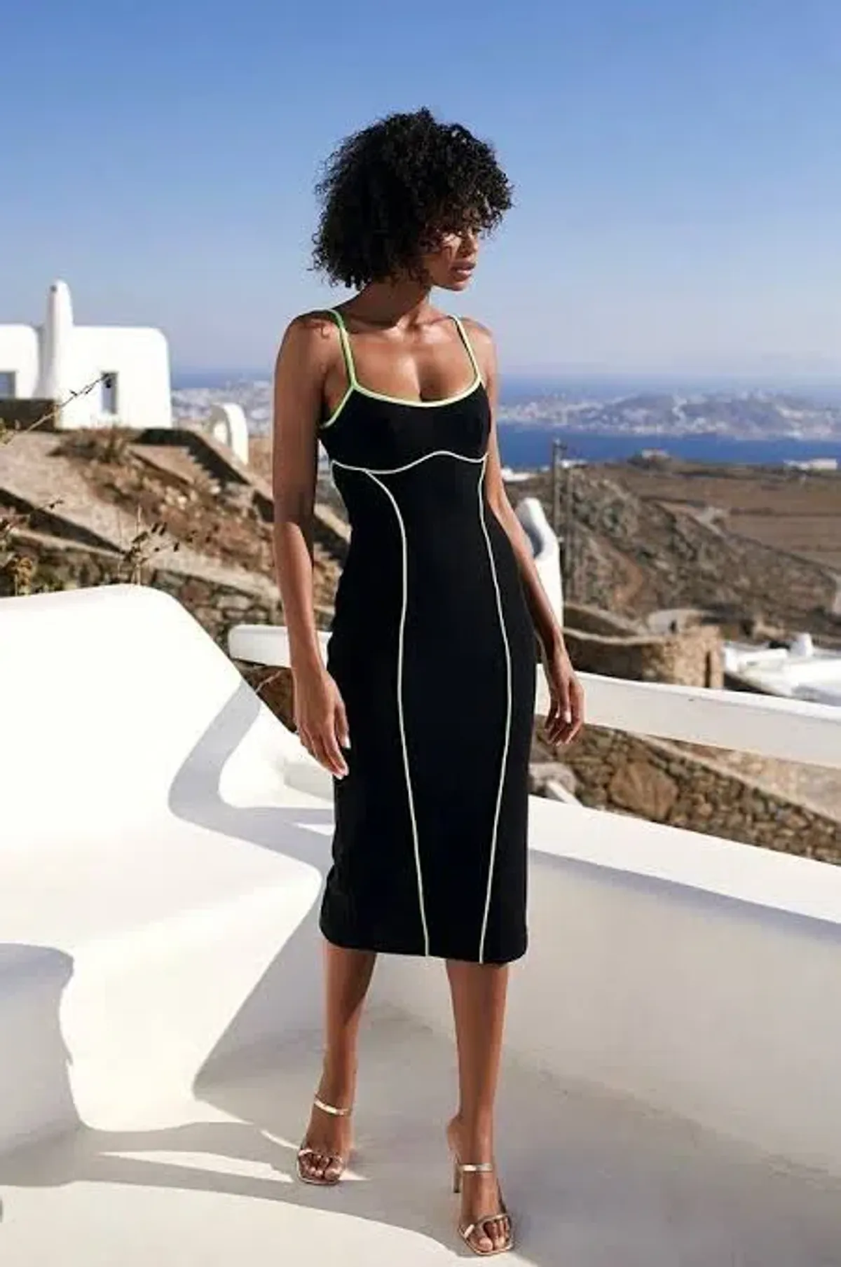 Sheike Vixen Midi Dress Black Size 12 / L - Image 2