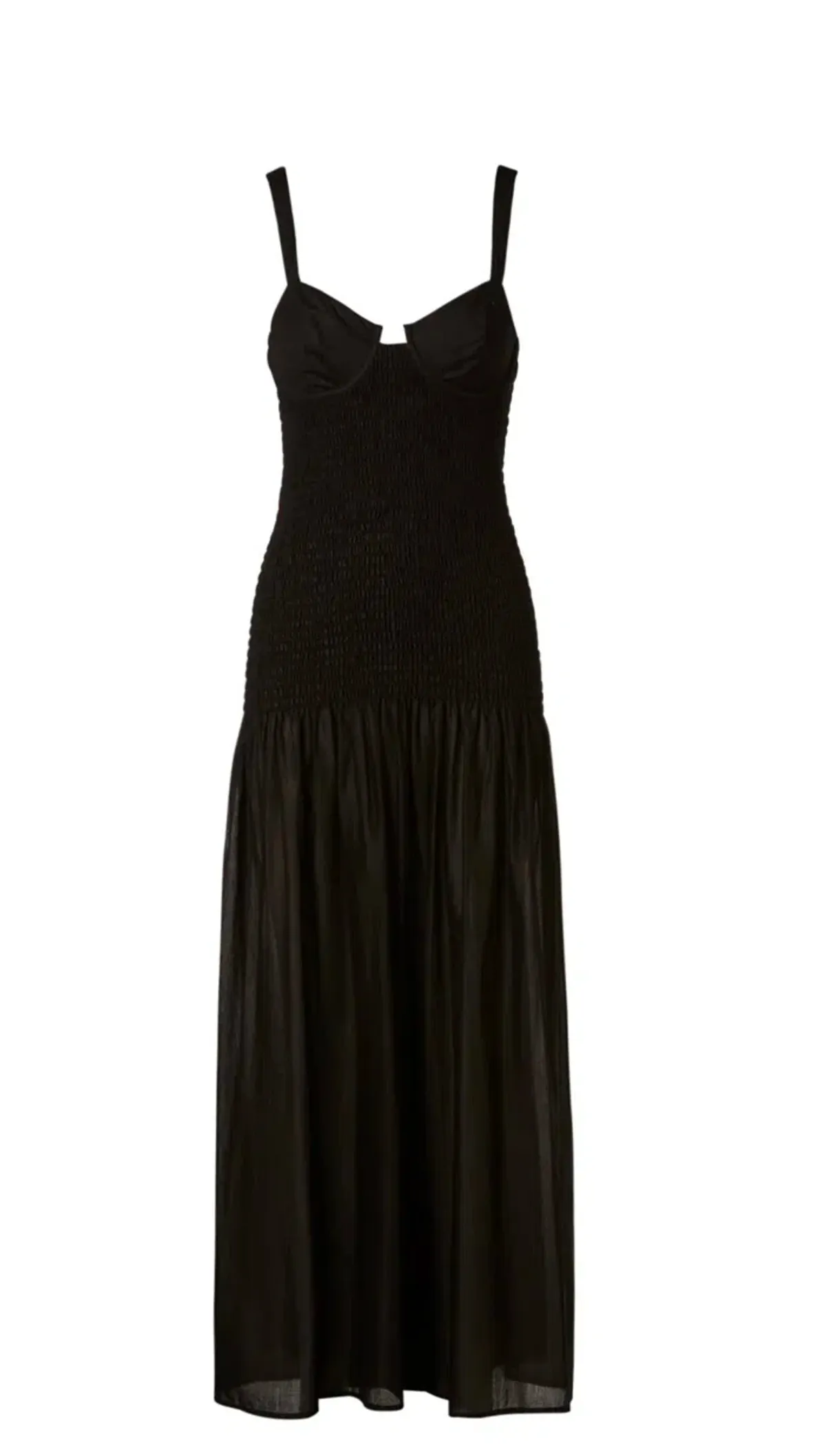 Scanlan Theodore Cotton Bralette Midi Dress Black Size 8 / S - Image 7