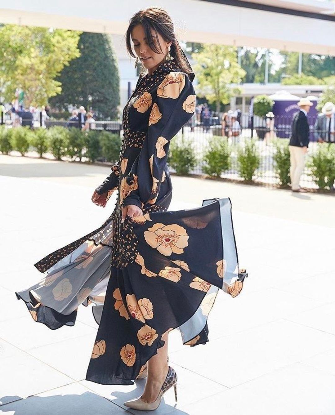 Acler Elton Dress Poppy Mix Print Size 10 for rent on The Volte - main image