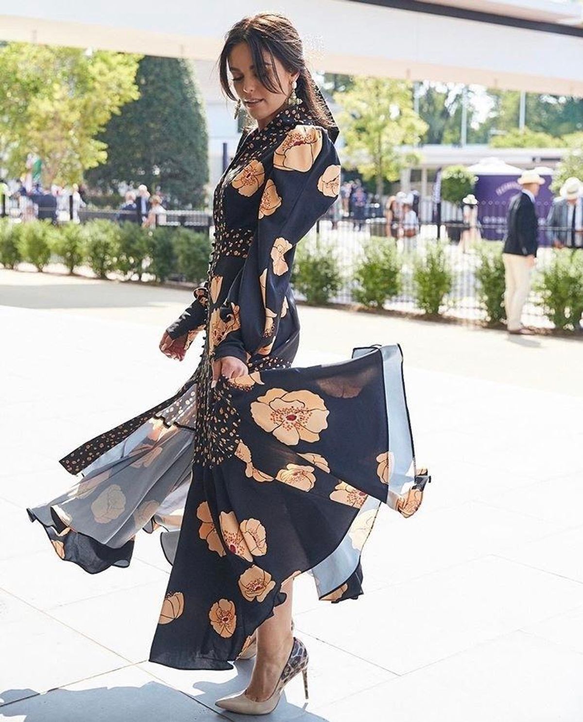 Acler Elton Dress Poppy Mix Print Size 10 - Image 4