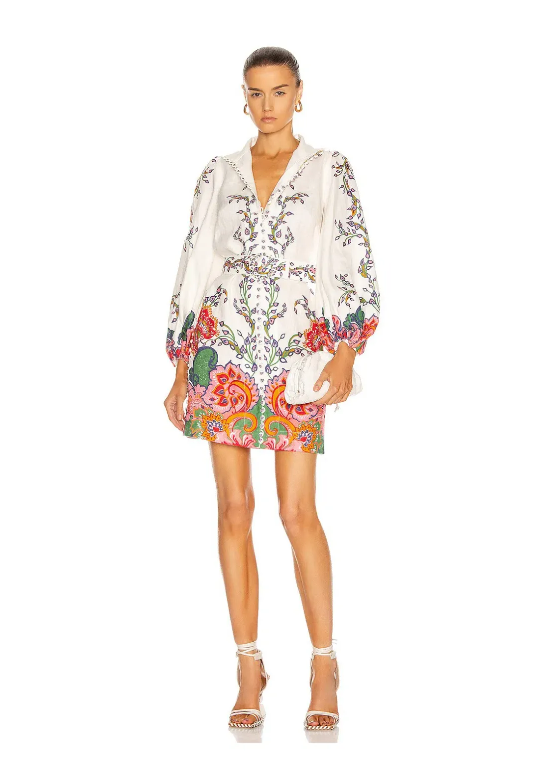 Zimmermann Lovestruck Tunic Floral Size AU 12 for rent on The Volte - main image