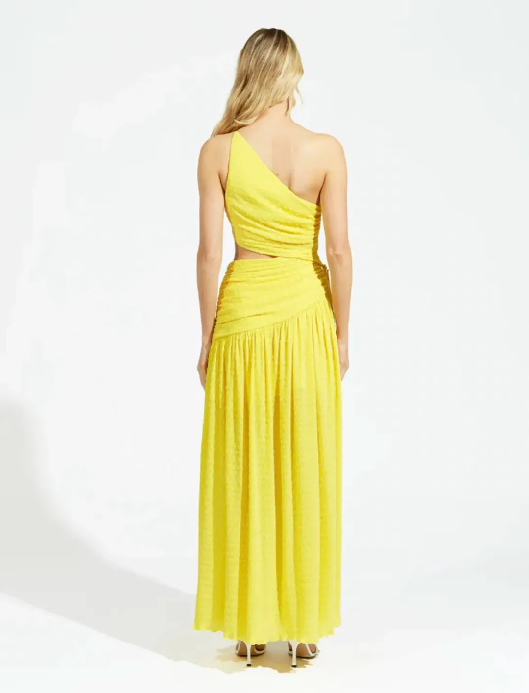 Alice McCall Lolita Maxi Dress Mango Yellow Size AU 10 for rent on The Volte - main image