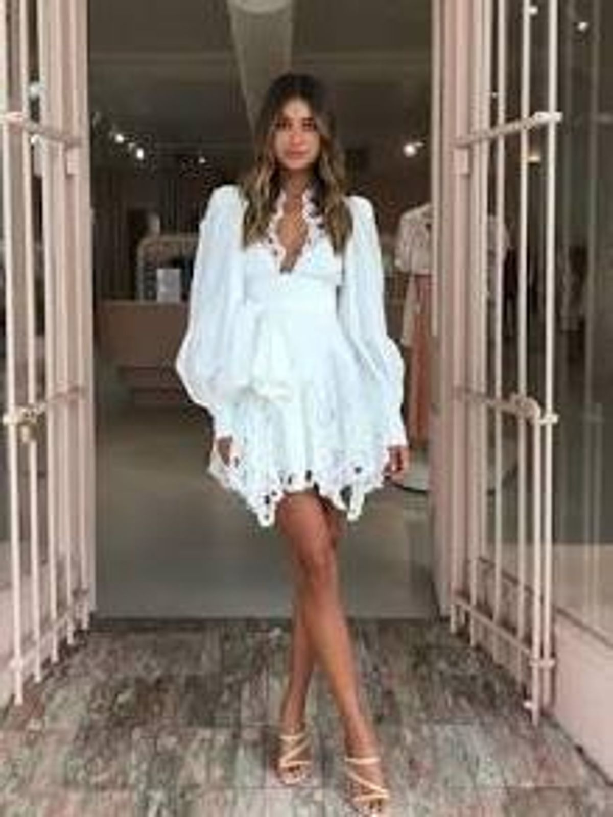 Acler Vicount Mini White Size 14 - Image 2