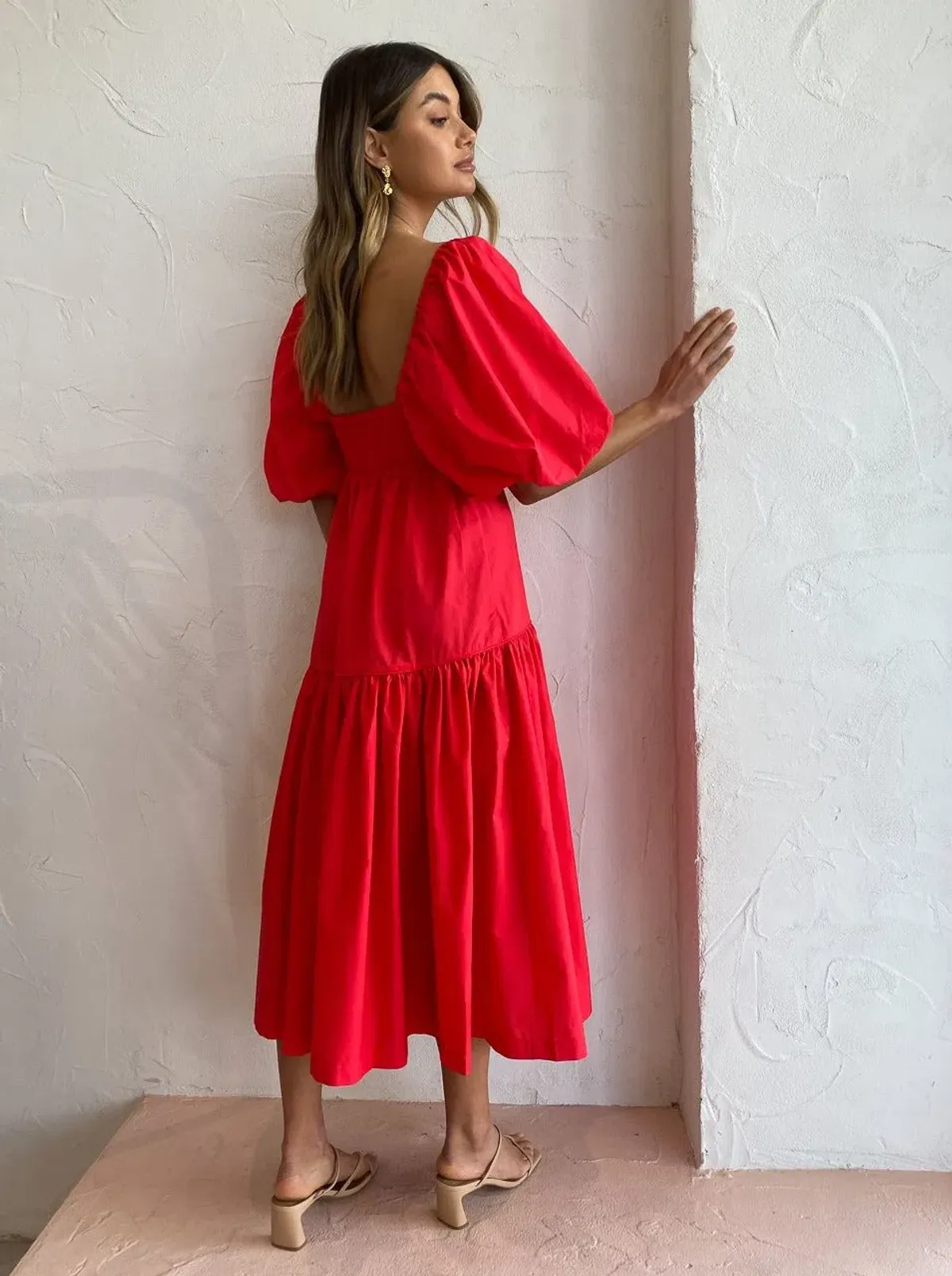 Steele Luna Dress Scarlet Red Size 12 - Image 4