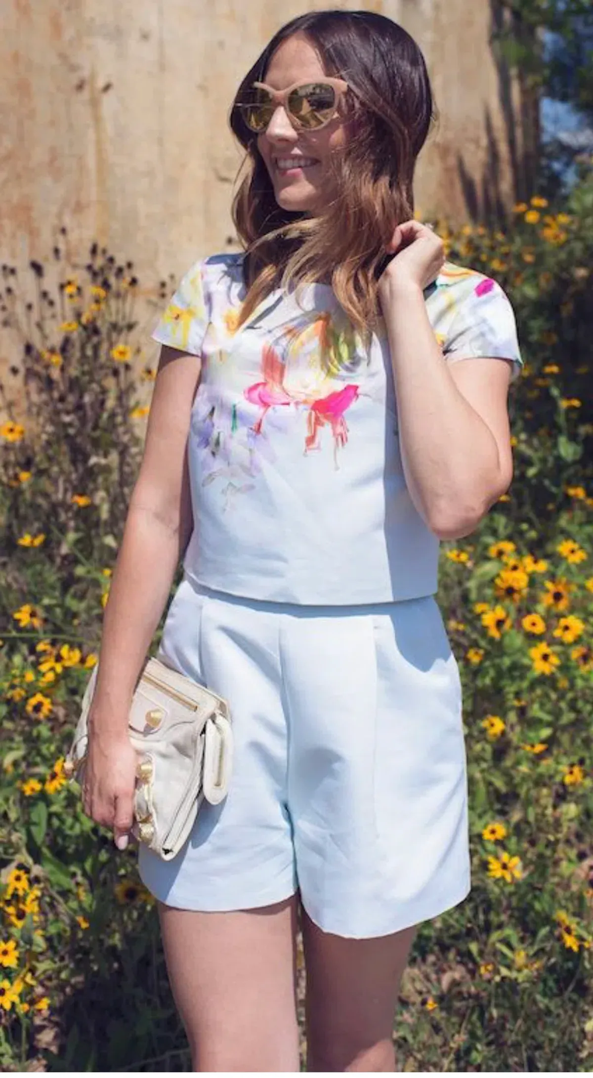 Ted Baker Earra Playsuit in Watercolor Floral Size 1/AU 8 - Image 2