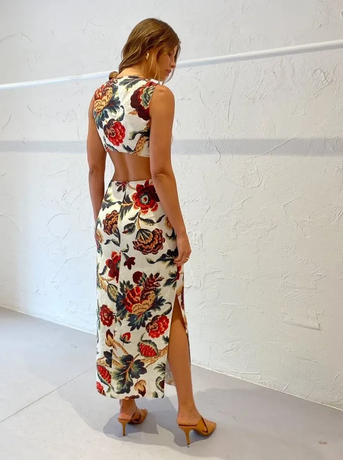 Sir the Label Ambroise Knot Dress Print Size 3/AU 12 - Image 5