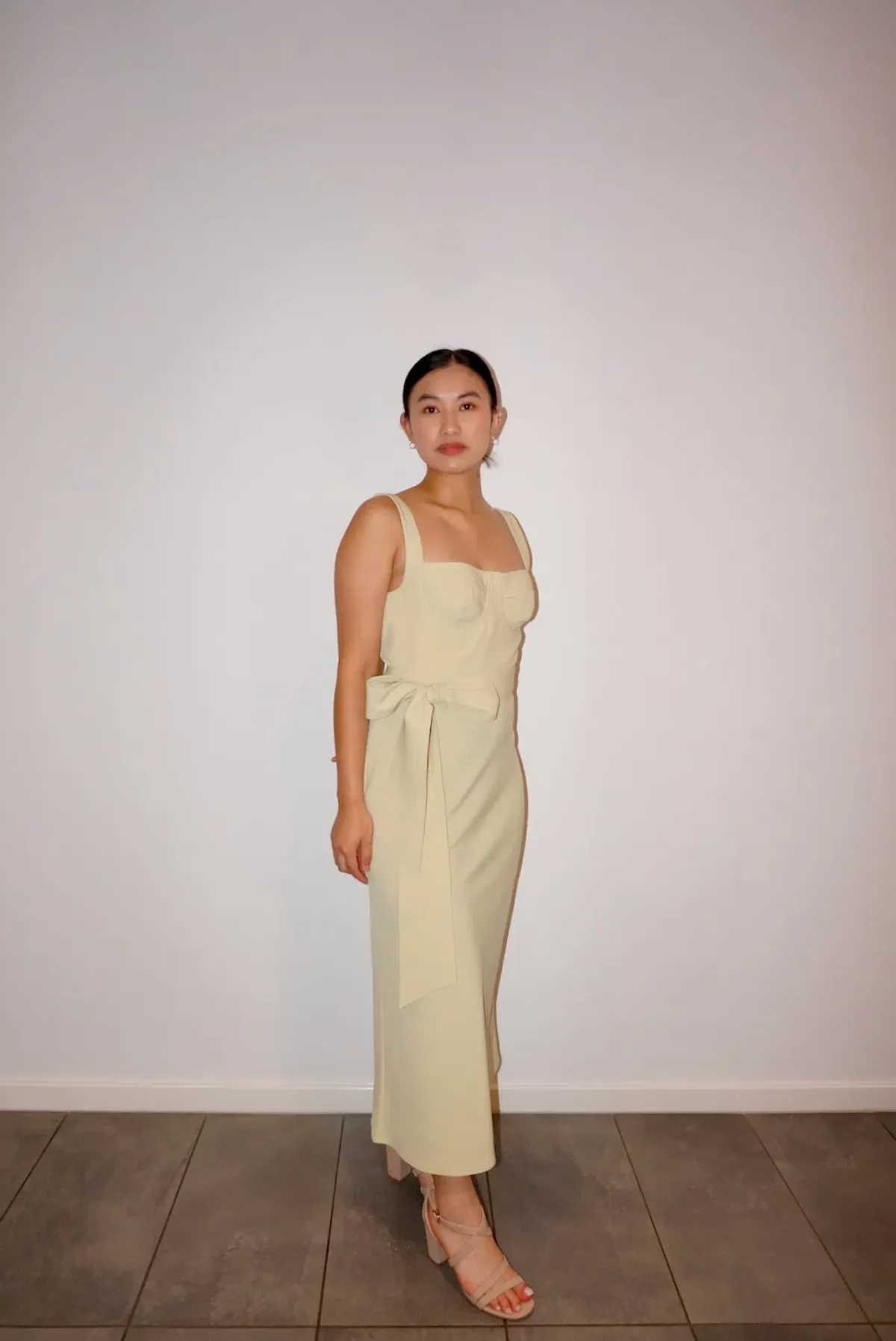 By Johnny Ora Bust Midi Dress Pistachio Size 8 - Image 1