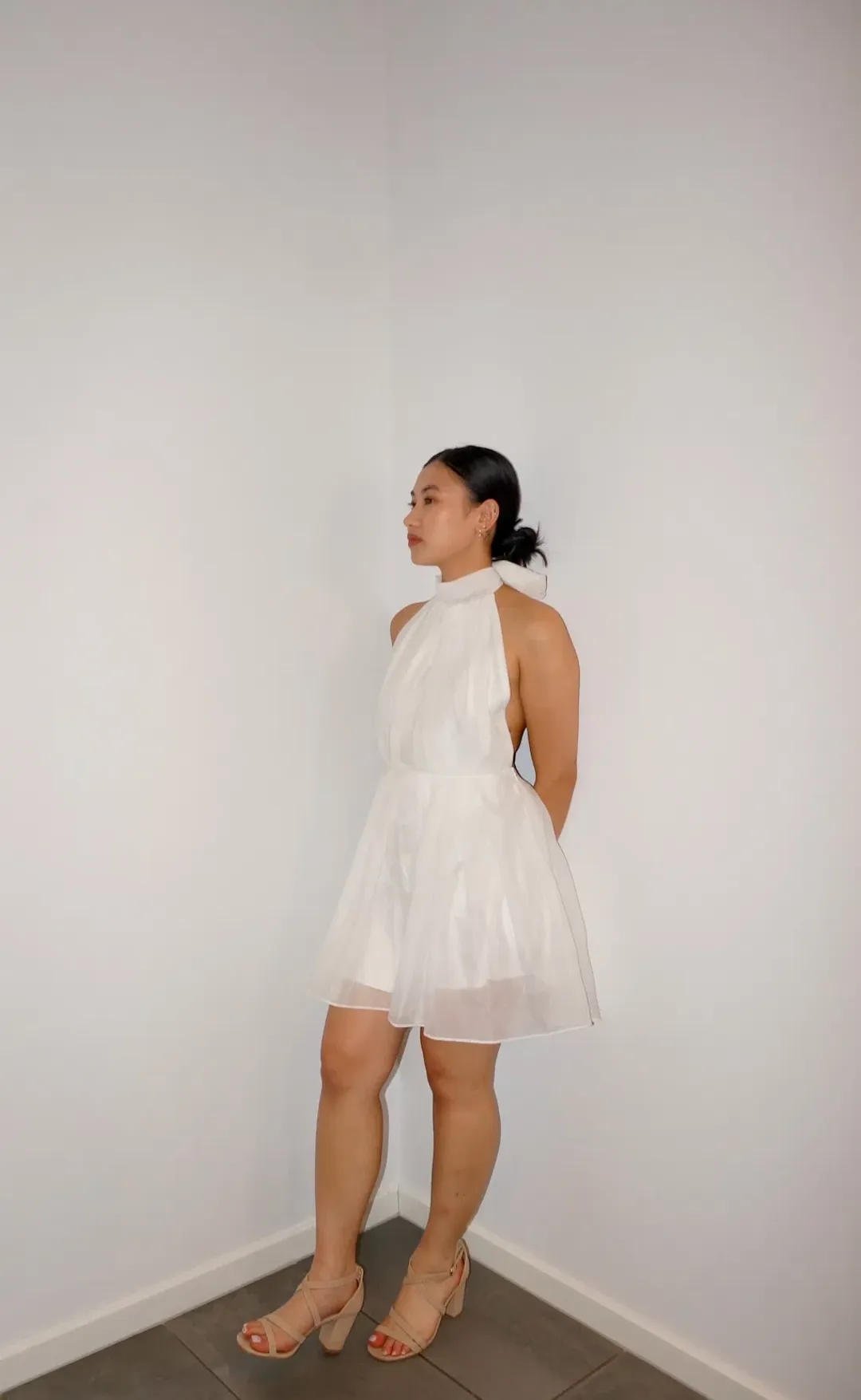 Calia Collection Rosalia Mini Dress White Size 10 for rent on The Volte - main image