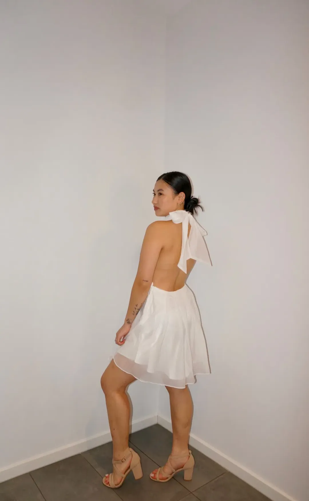 Calia Collection Rosalia Mini Dress White Size 10 for rent on The Volte - main image