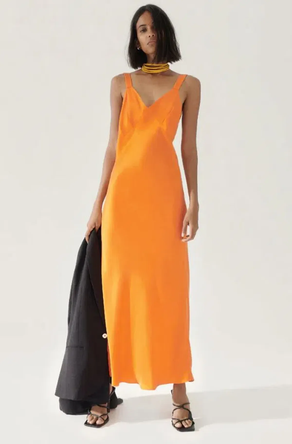 Silk Laundry Deco Ruched Dress Fire Lily Size S / Au 8 - Image 1