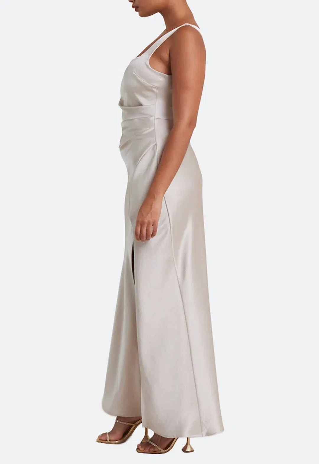 Beck & Bridge Dreamer Square Neck Dress in Sand Size 8 / S for rent on The Volte - main image