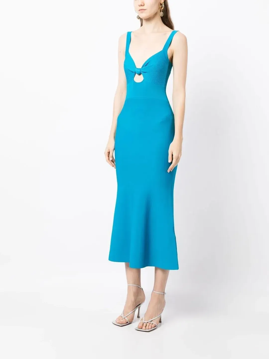 Rebecca Vallance Alma Knit Midi Dress Blue Size M / AU 8 for rent on The Volte - main image