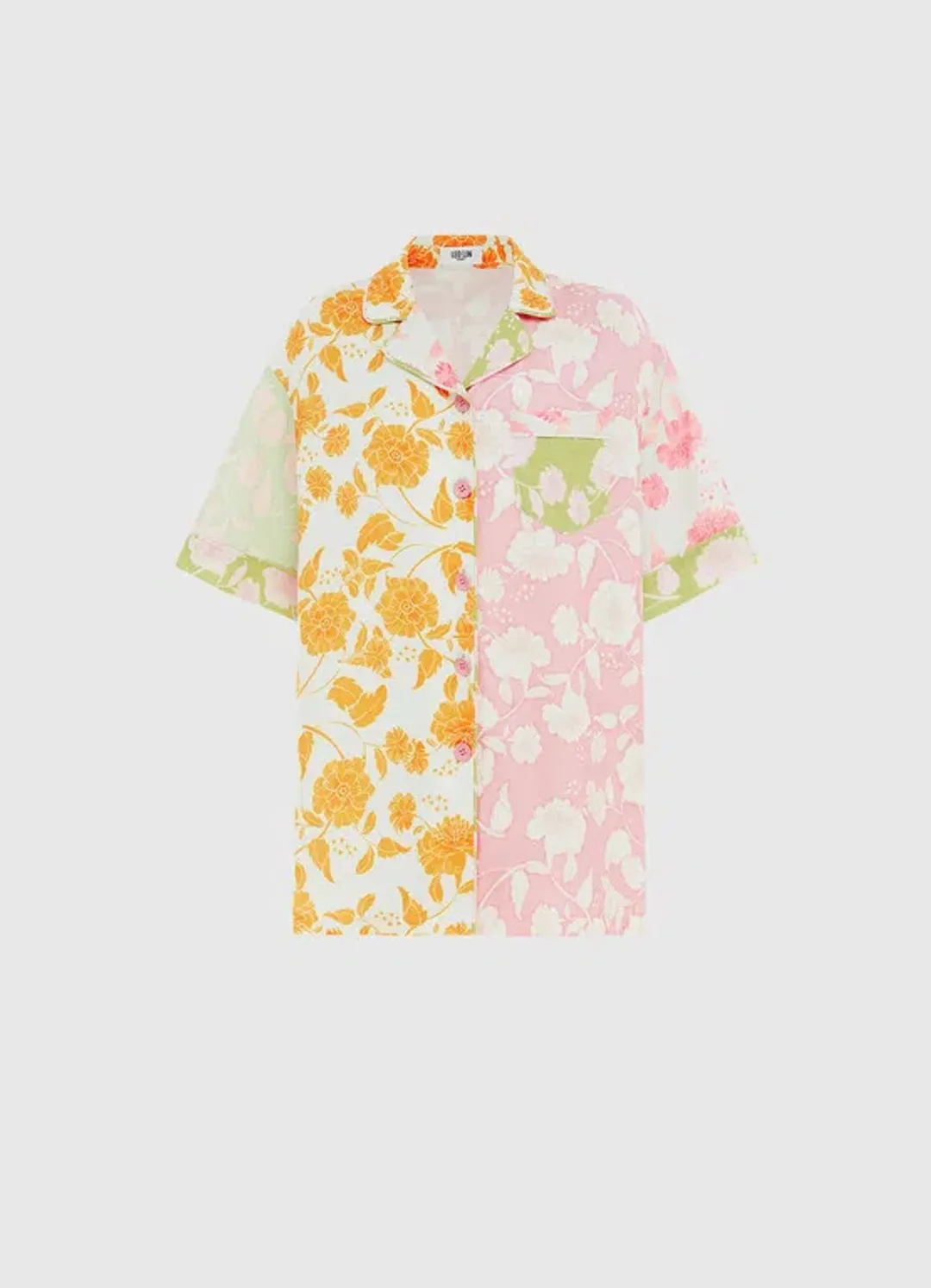 Leo Lin Anemone Splice Print Pants and Shirt Set Multi Size AU 16 for rent on The Volte - main image