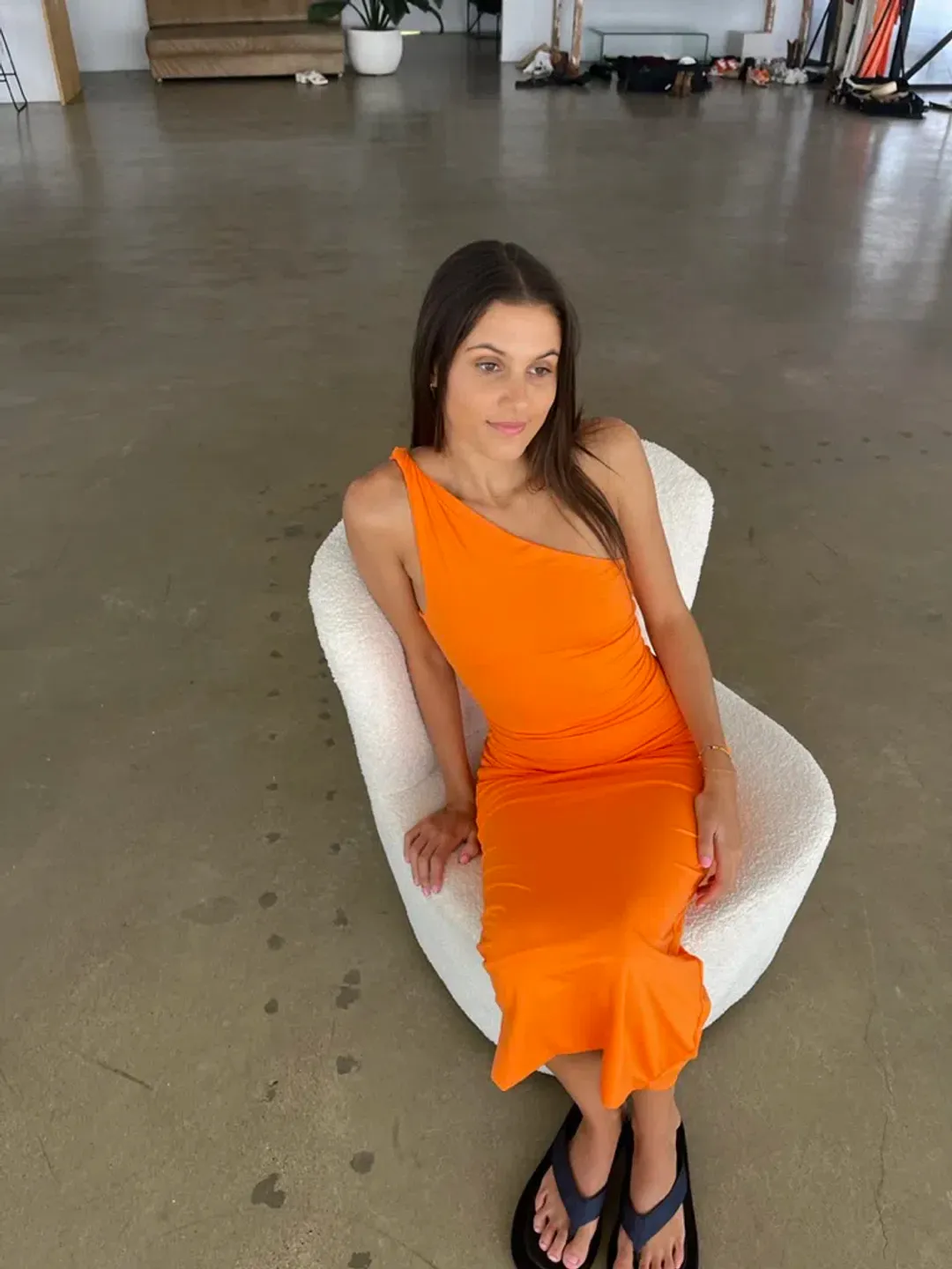 Kookaï Bambi Midi Dress Orange Size 34 / AU 6 for rent on The Volte - main image