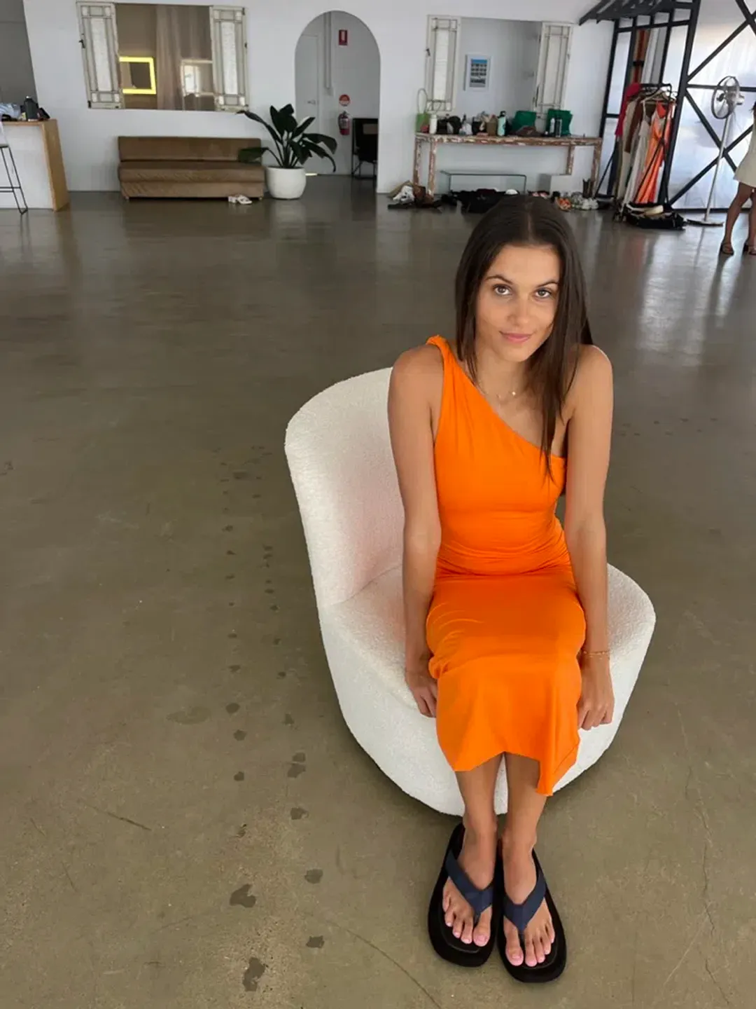 Kookaï Bambi Midi Dress Orange Size 34 / AU 6 for rent on The Volte - main image