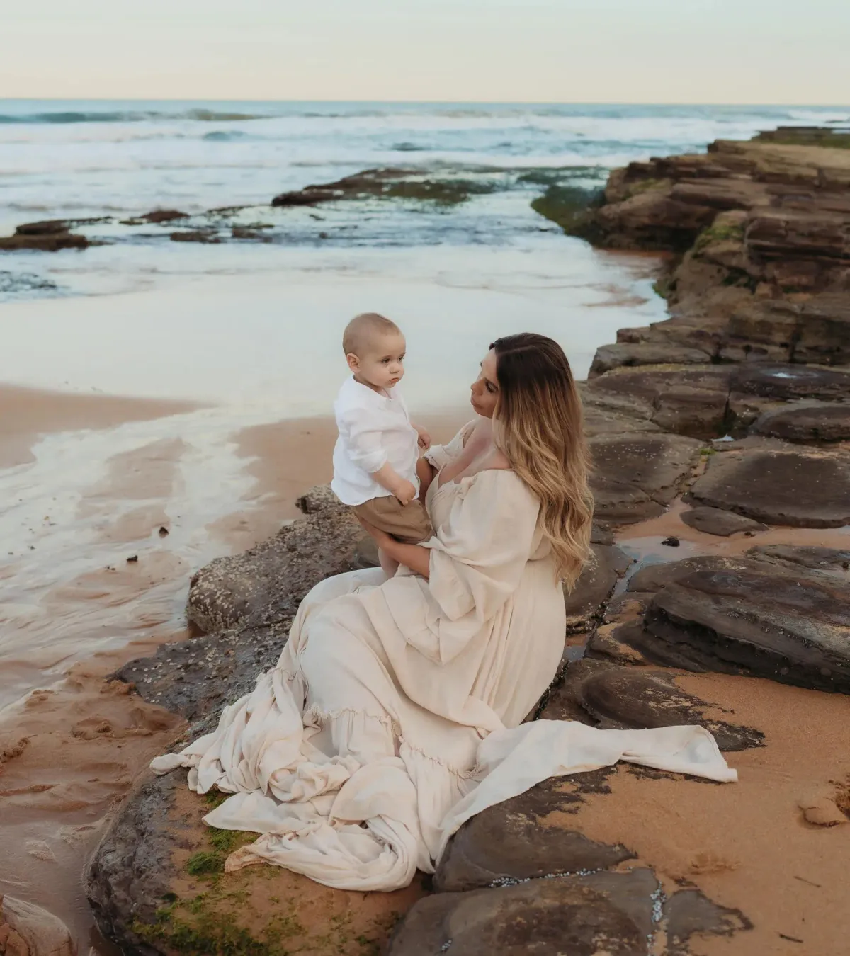 We Are Reclamation Ruffle Me Open Gown Beige Size 22 - Image 12
