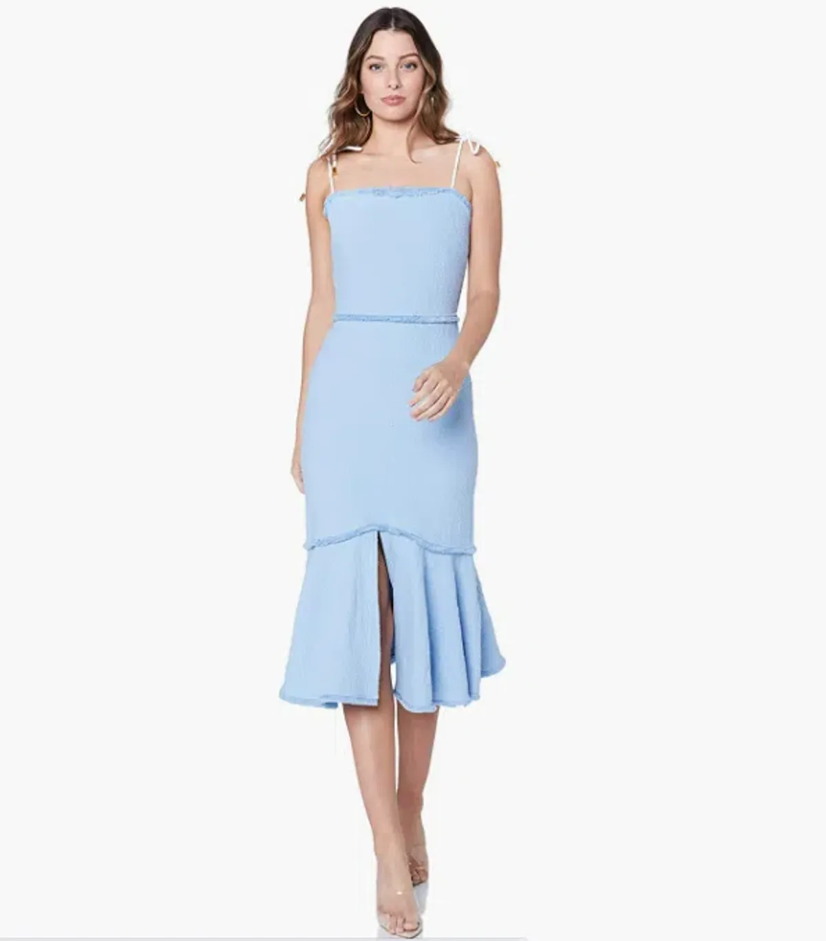 Finders Keepers Echo Midi Dress Pale Blue Size 12  - Image 1