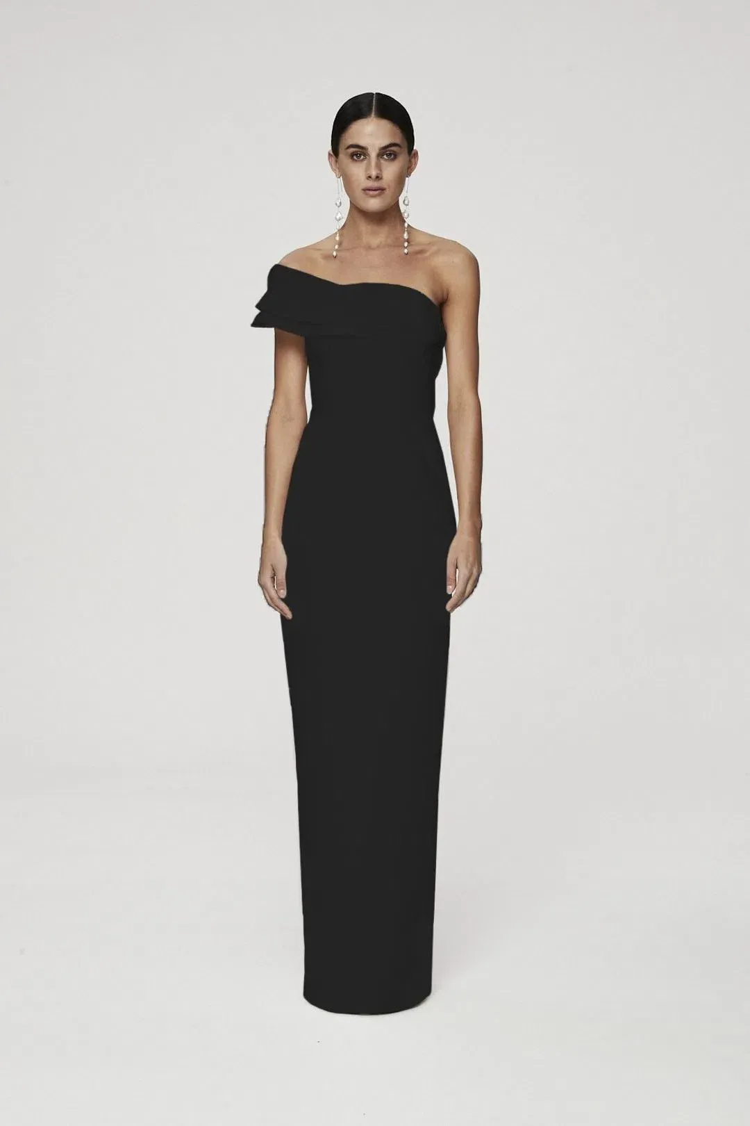 Rachel Gilbert Drew Gown Black Size 4 / AU 14 for rent on The Volte - main image