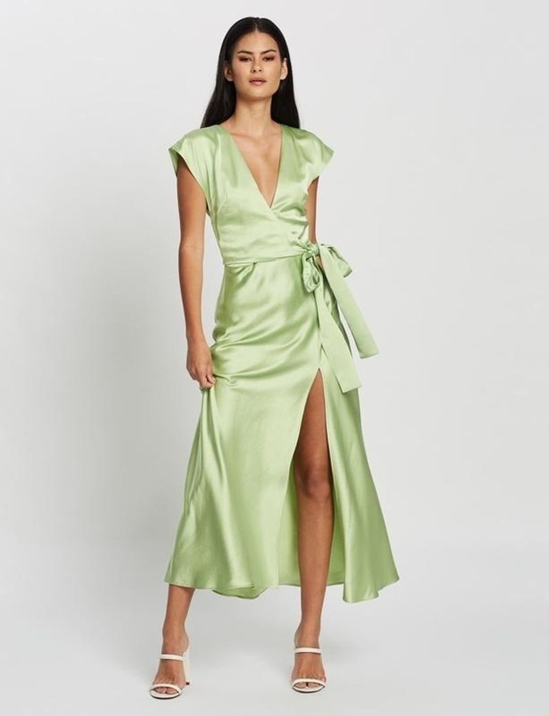 Bec & Bridge Apple Eyes Midi Dress Green Size 8 for rent on The Volte - main image