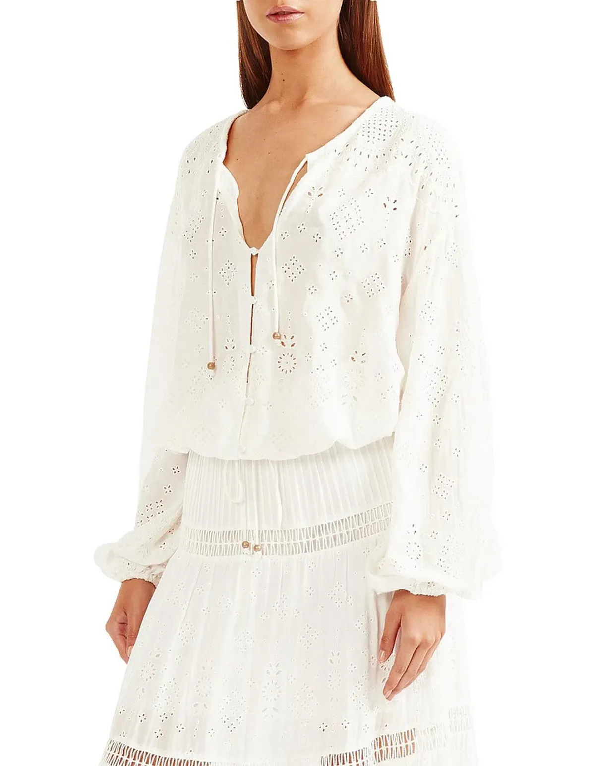 Tigerlilly Xanthe Blouse and Maxi Skirt Set White Size 12 - Image 2