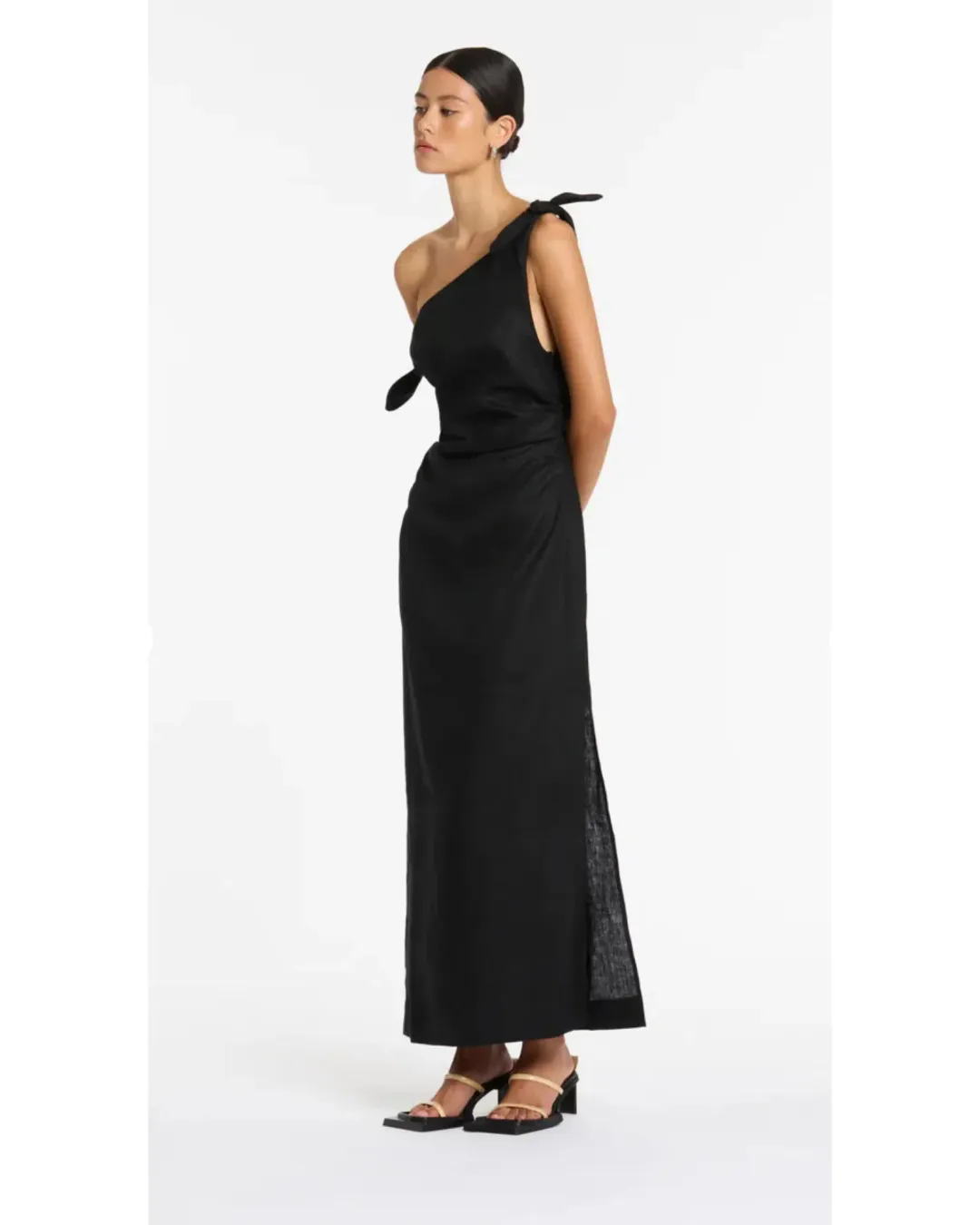 Sir the Label Bettina Off Shoulder Dress Black Size AU 10 for rent on The Volte - main image