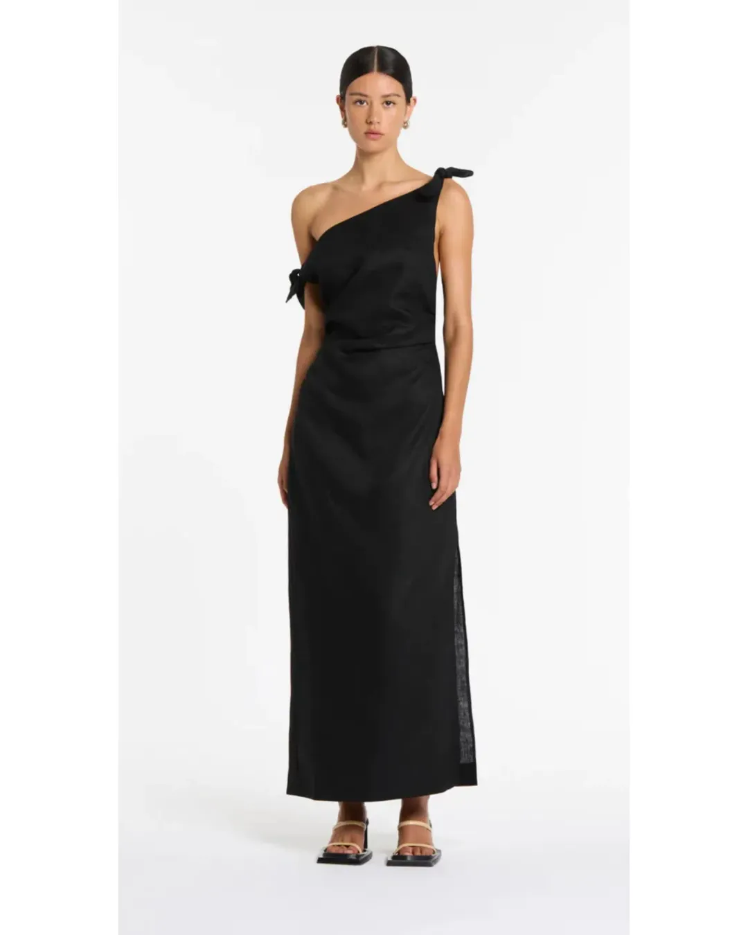 Sir the Label Bettina Off Shoulder Dress Black Size AU 10 for rent on The Volte - main image