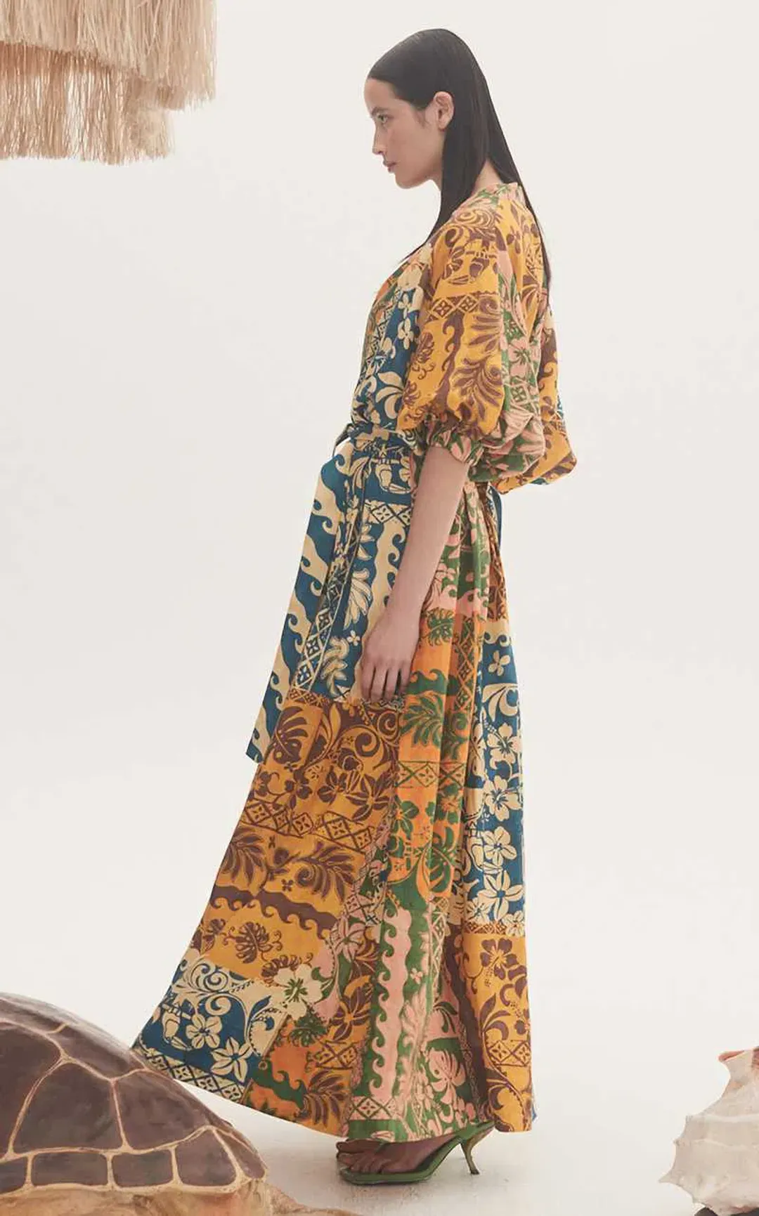 Alemais Archie Wrap Dress Multi Size 14 for rent on The Volte - main image