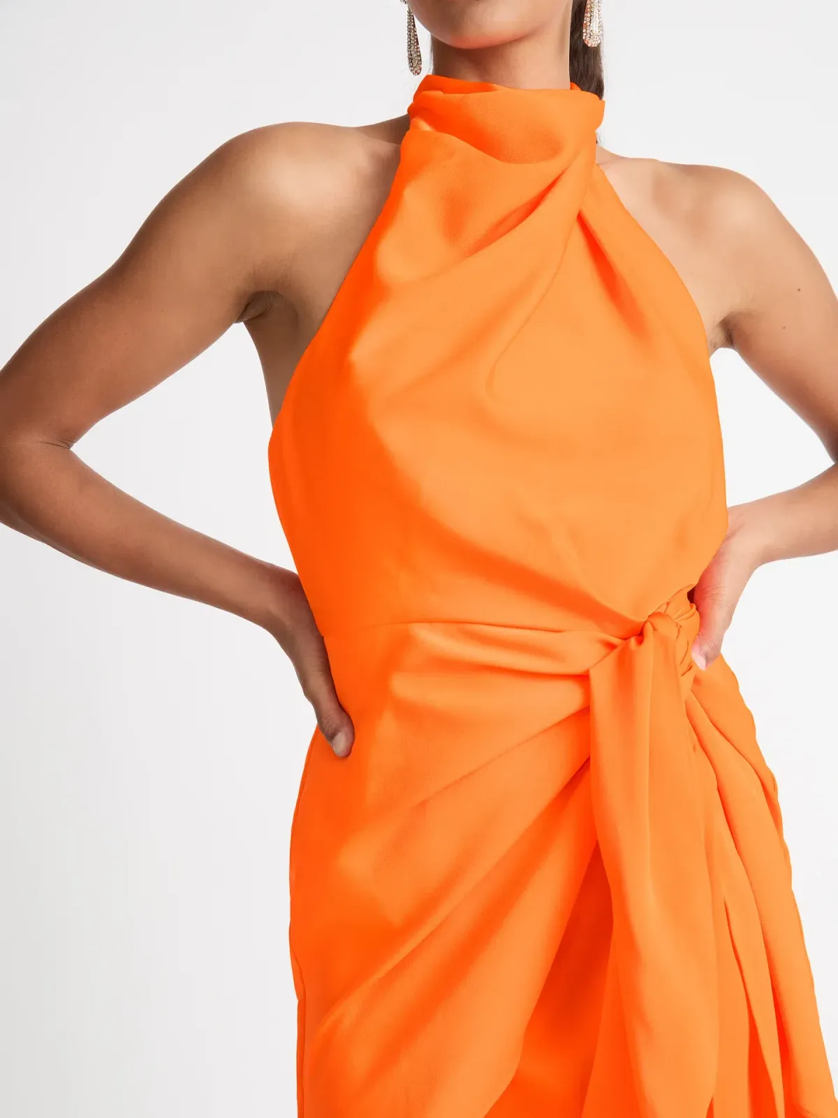 Sheike Mini Eternal Flame Dress Orange Size 14 - Image 3