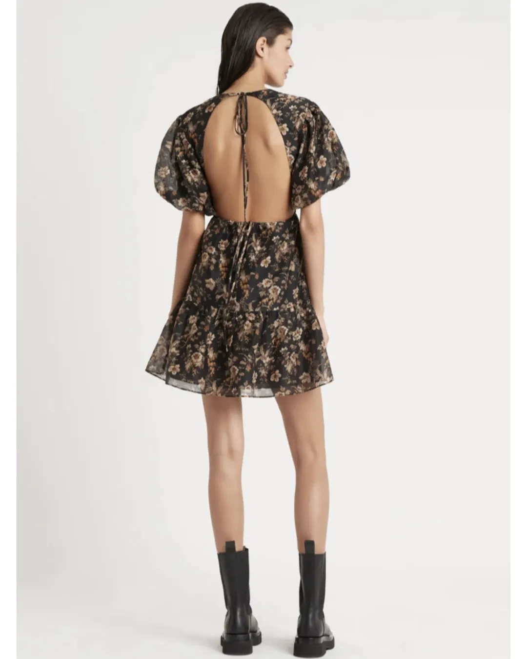 Sir the Label Amerie Open back Mini Brown Size 3 / AU 12 for rent on The Volte - main image