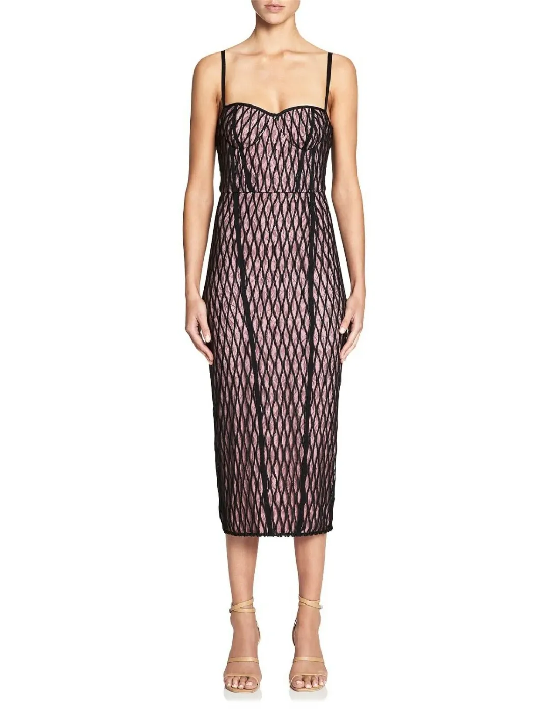 Manning Cartell Womens Pencil Dress Ropes & Cords Blaconette Lace Size 10 for rent on The Volte - main image