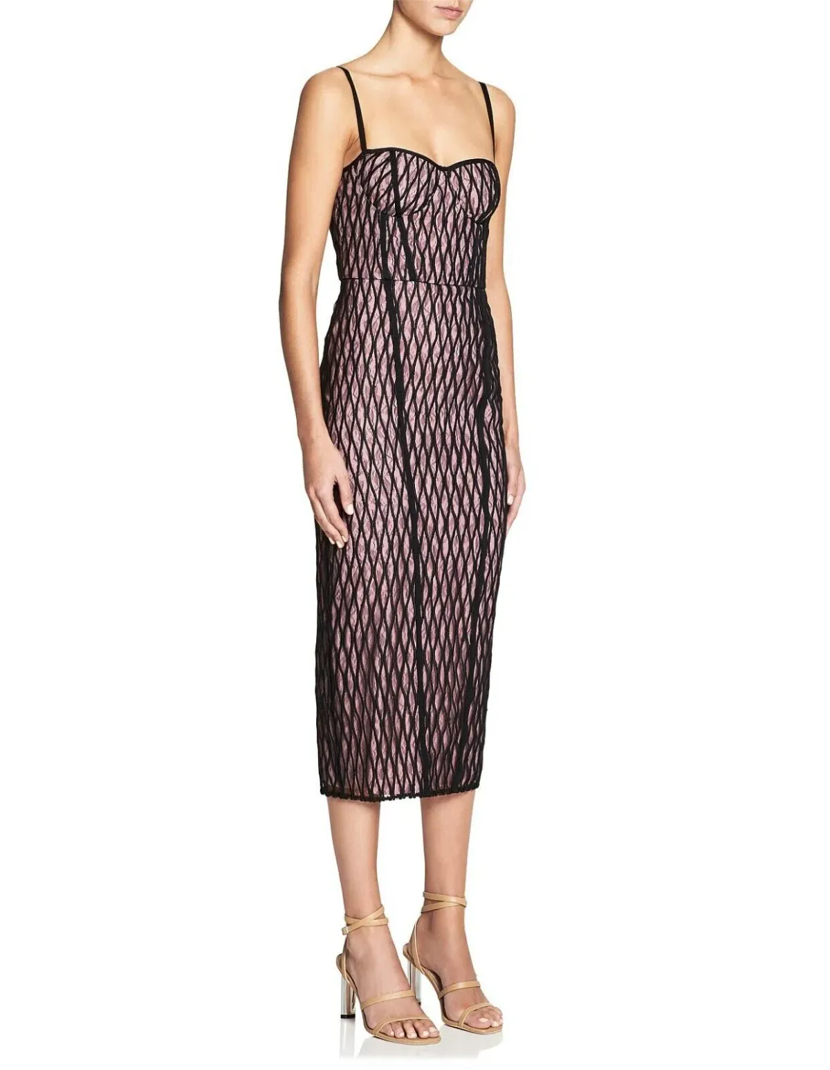 Manning Cartell Womens Pencil Dress Ropes & Cords Blaconette Lace Size 10 - Image 2