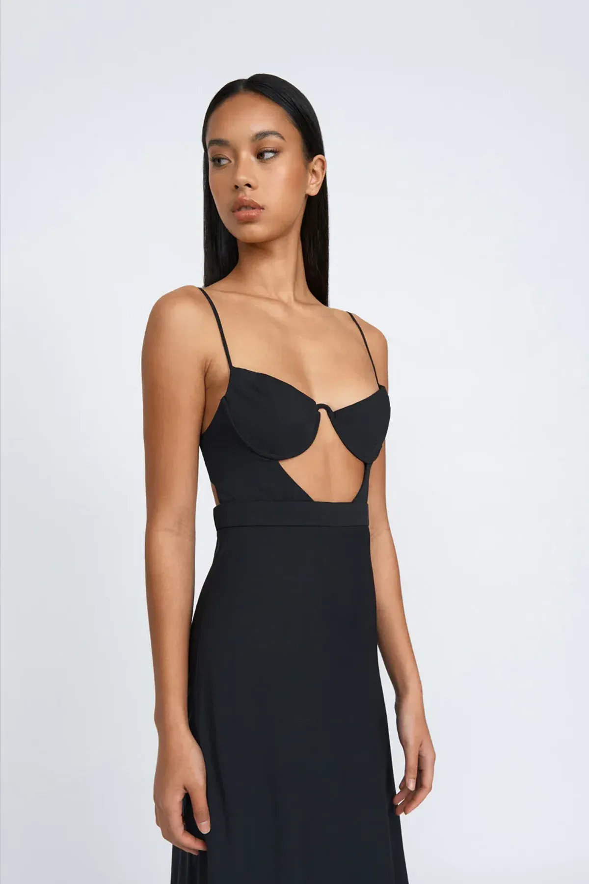 By Johnny Diandra Wire Full Length Dress Black Size 8 / S - Image 2