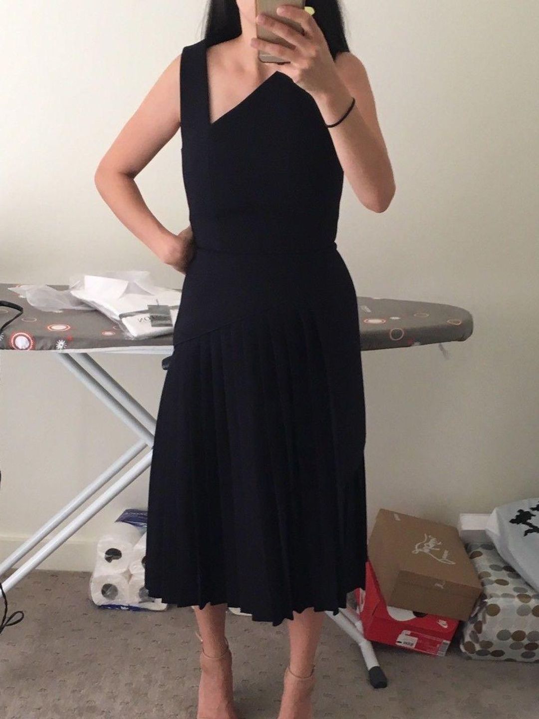 Dion Lee Coil Pleat Dress Size 6 for rent on The Volte - main image