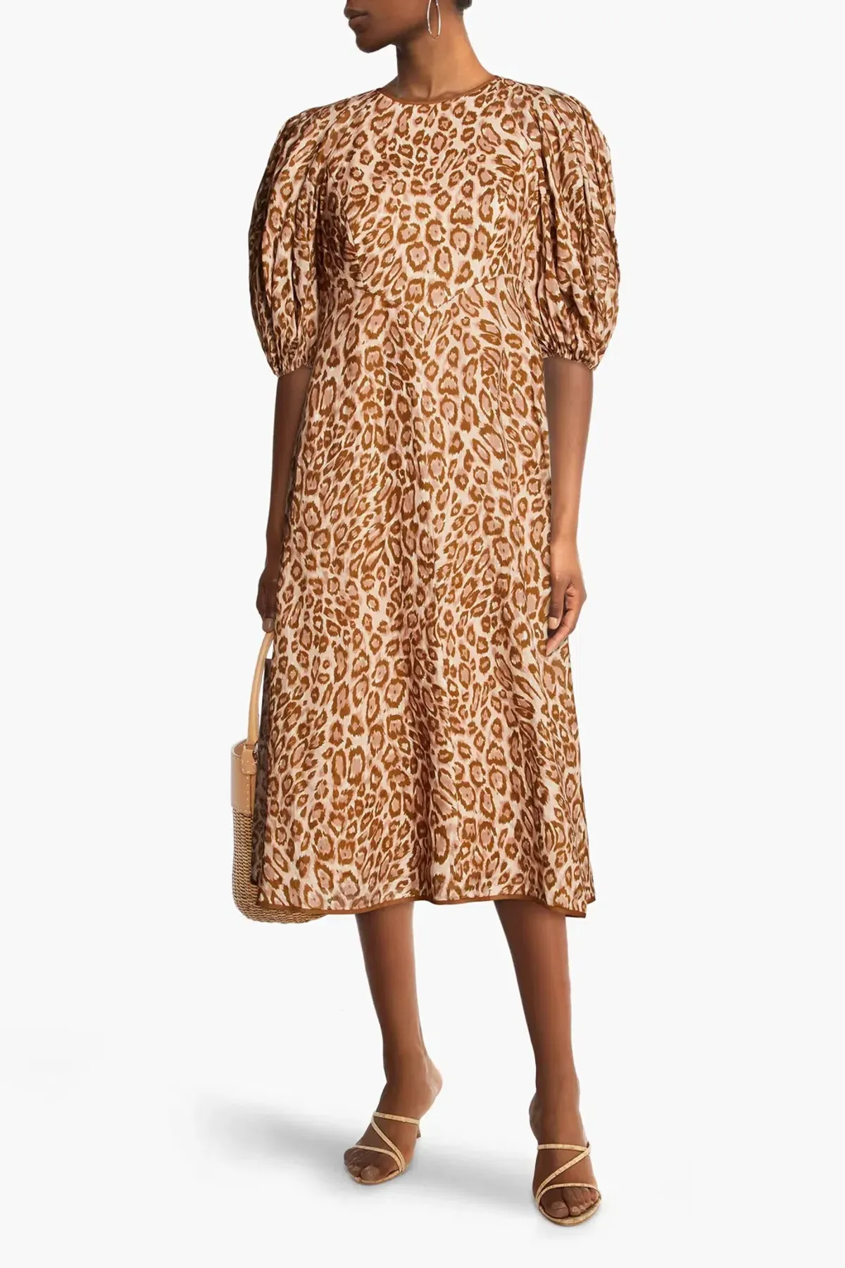 Zimmermann Concert Day Midi Dress Leopard Print Size 1 / Au 10 - Image 1