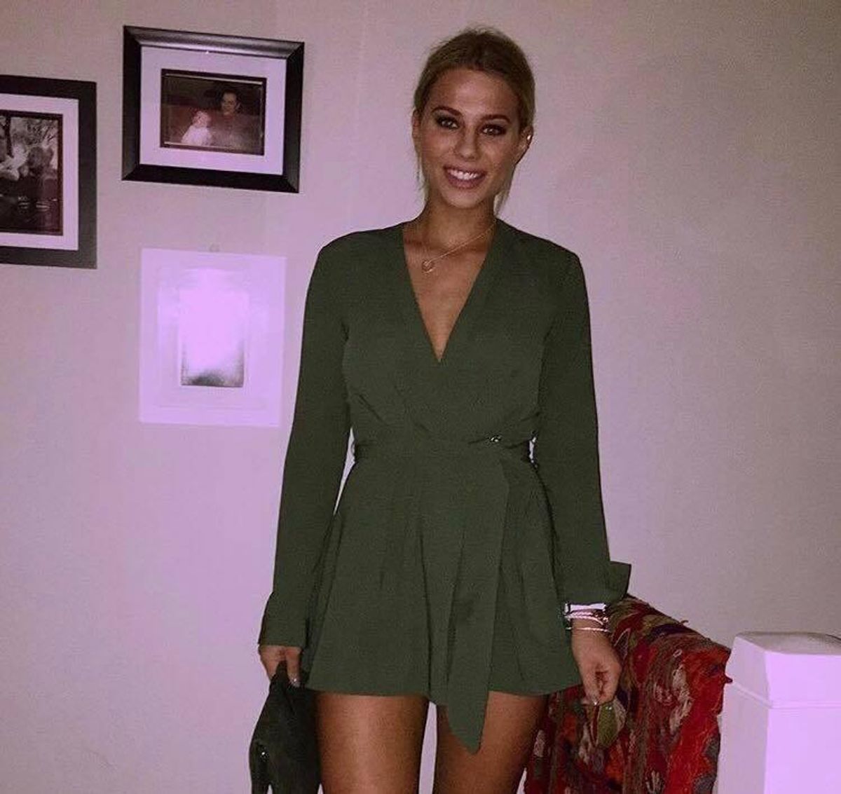 The Fifth Label Above & Beyond Playsuit Khaki Green Size AU 6 - Image 4