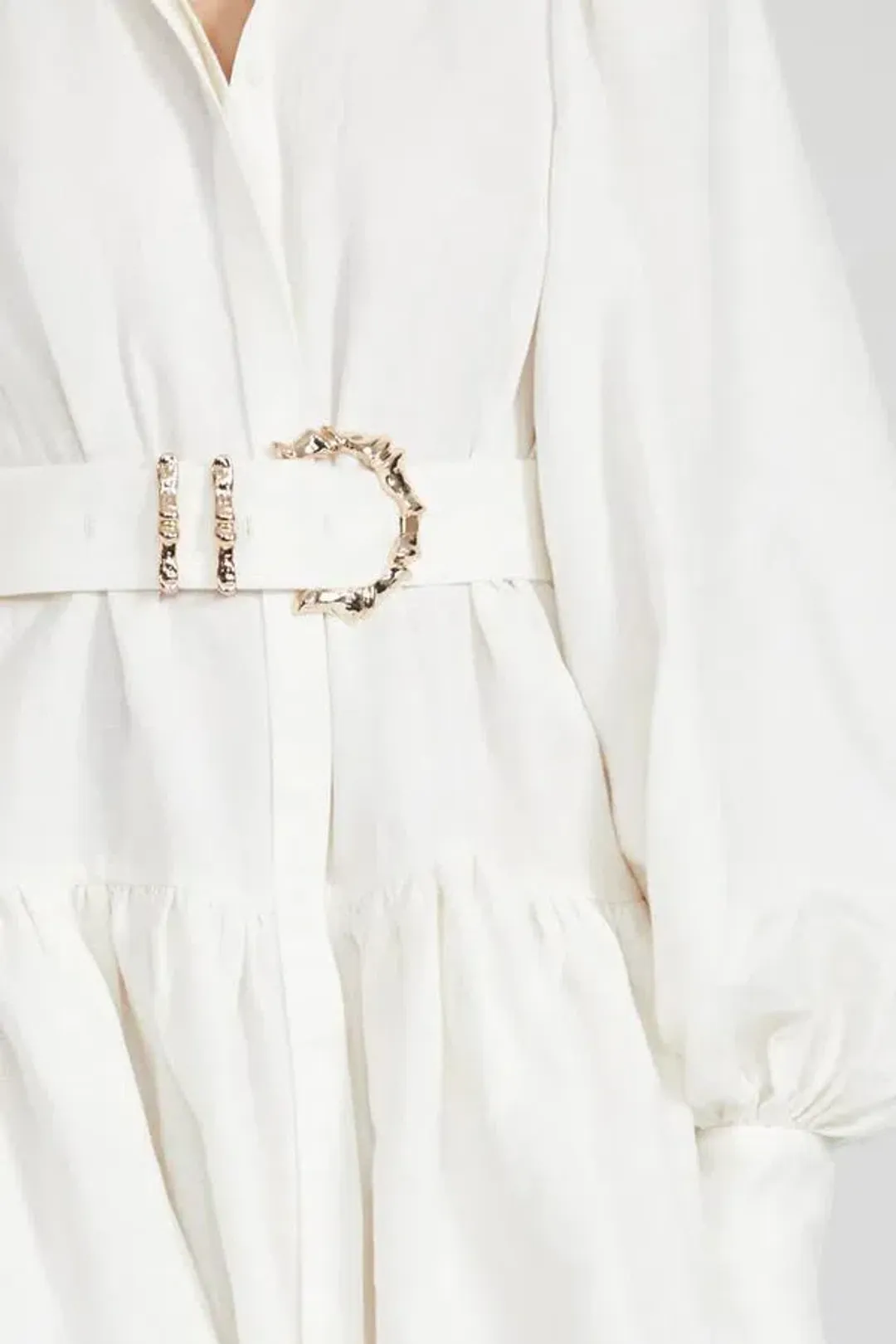 Acler Sherwood Mini Dress Ivory Size 14 for rent on The Volte - main image