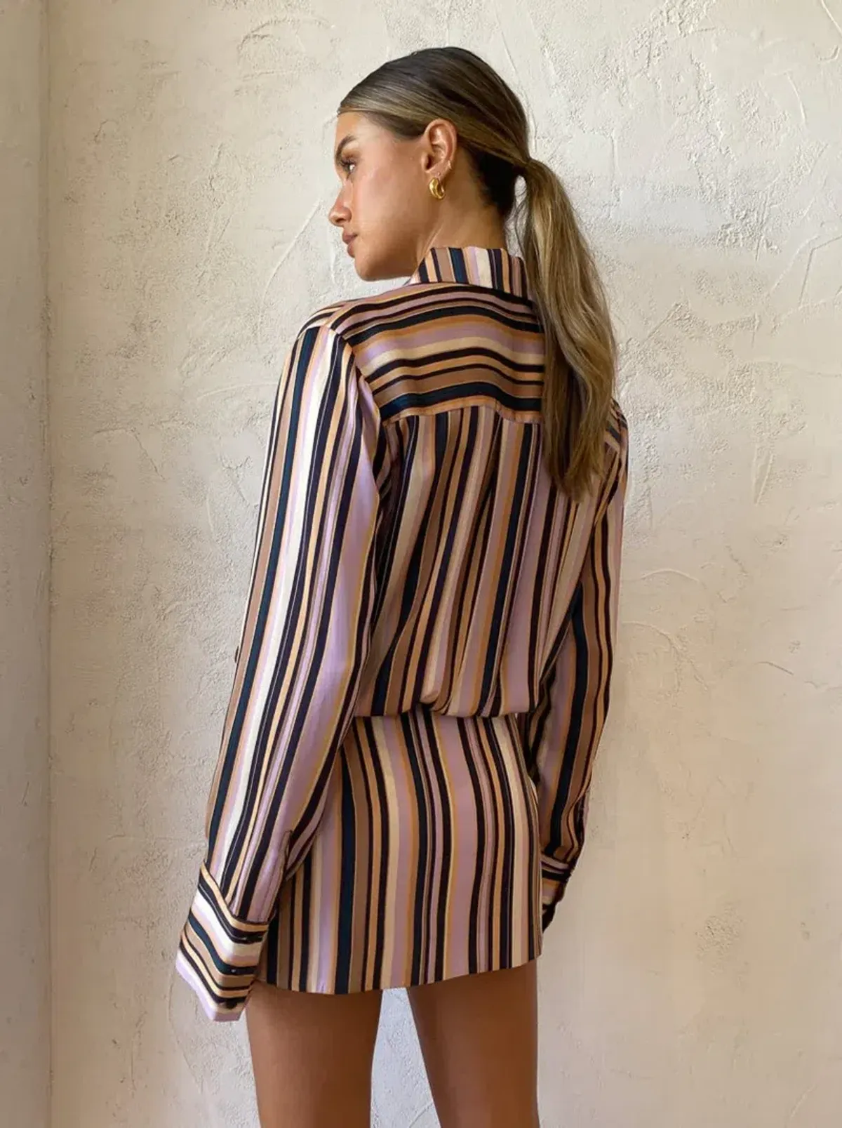 Hansen & Gretel Jerico Dress In Licorice Stripe Size AU 10 - Image 7