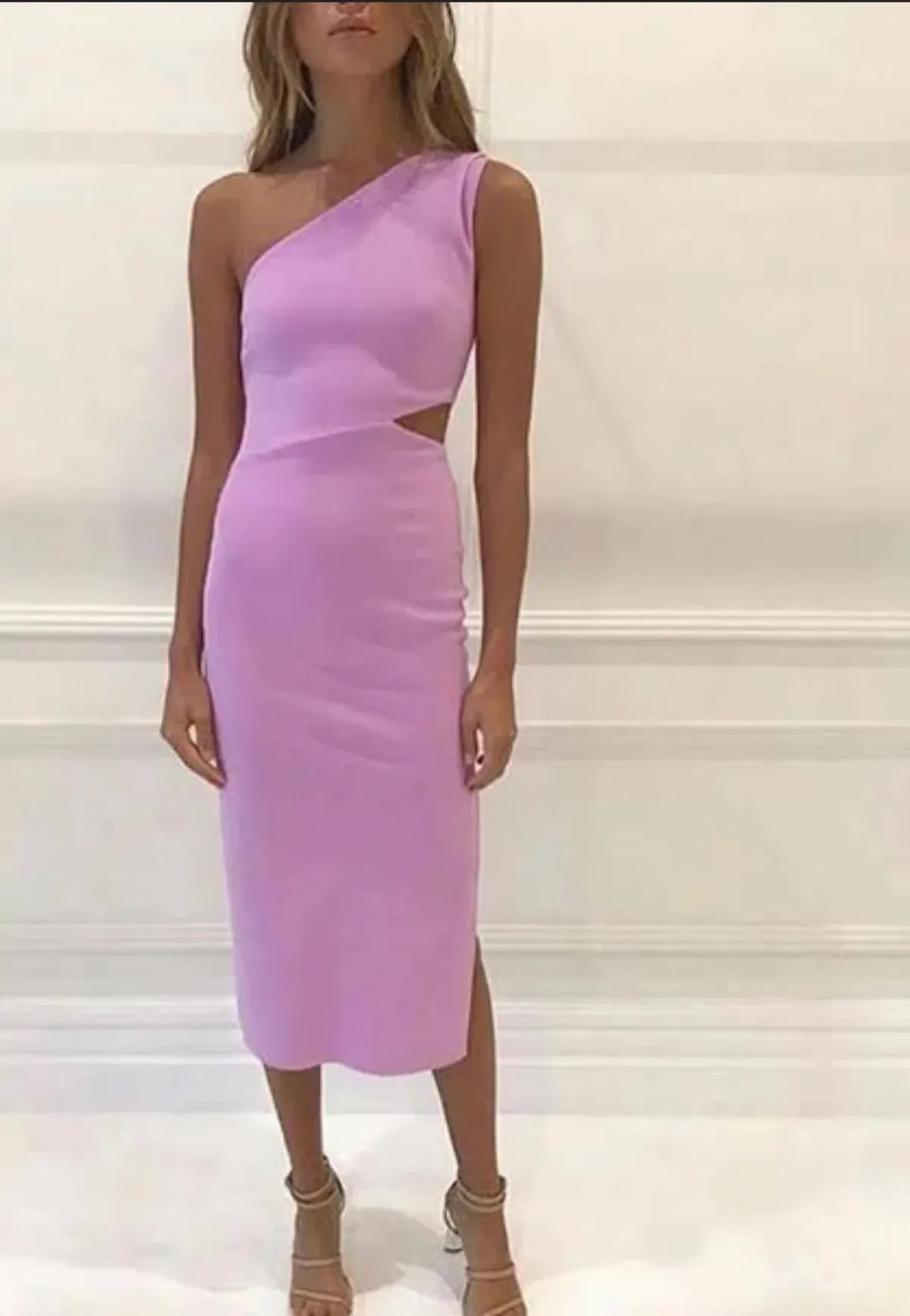 Bec & Bridge Alessandra Asymmetric Dress in Lilac Size AU 12 - Image 1