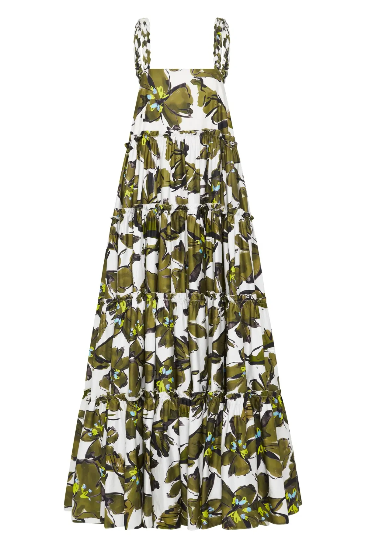 Aje Oasis Strap Maxi Dress Olive Leaf Size 4 - Image 4