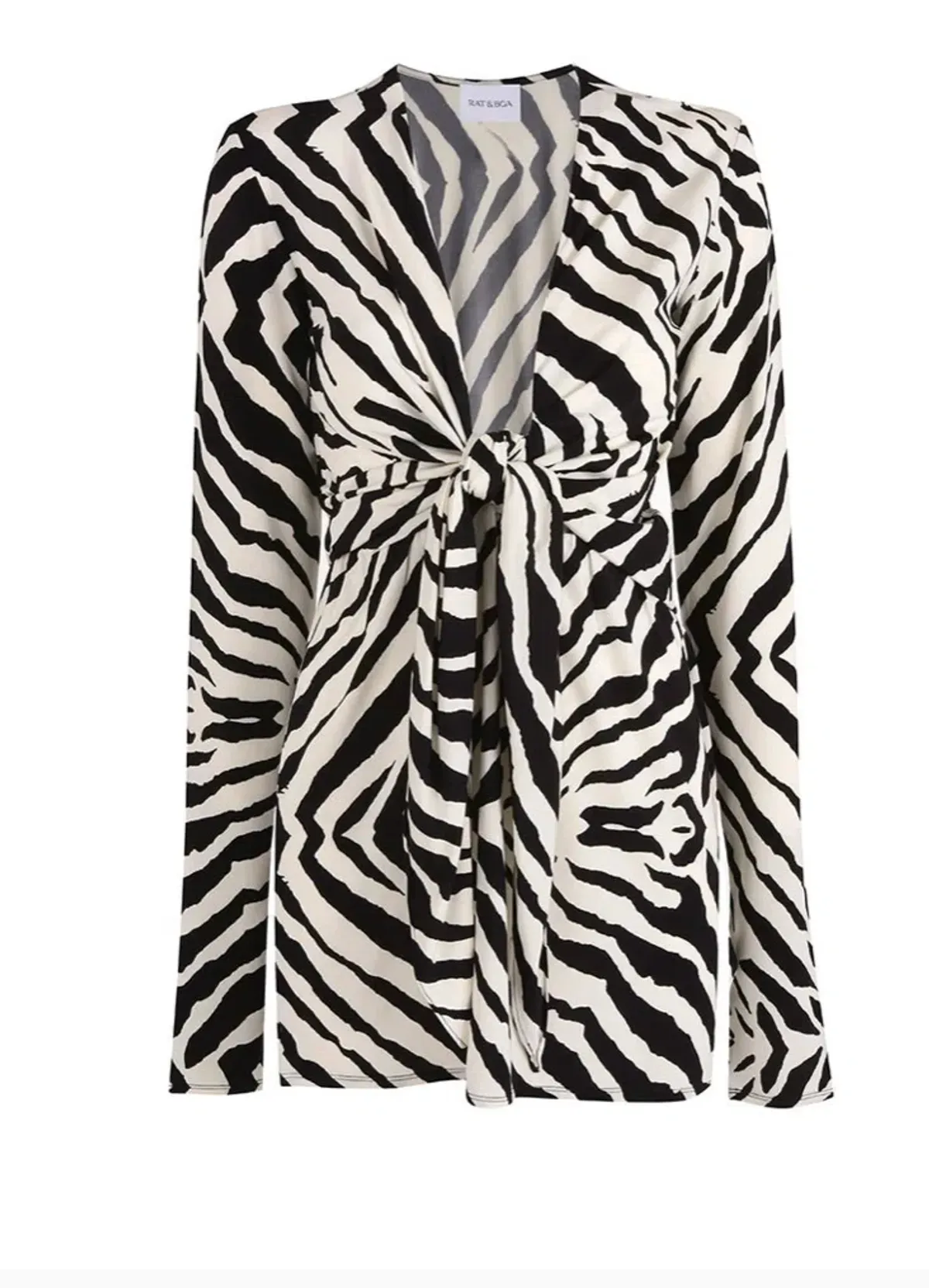 Rat & Boa Allegra Dress Zebra Print Size S/AU 8  - Image 3