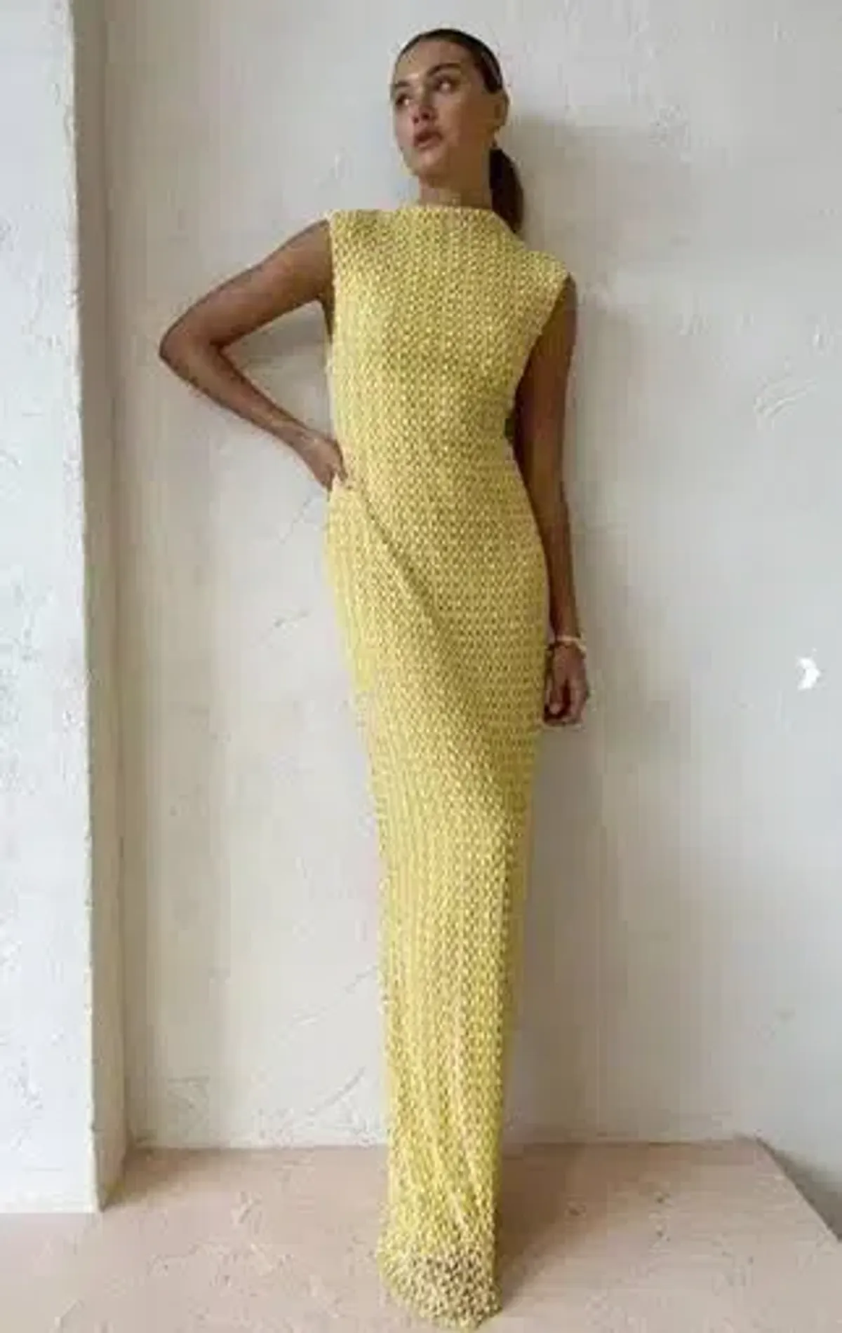 Camilla and Marc Riviera Column Dress Yellow Size AU 6 - Image 1