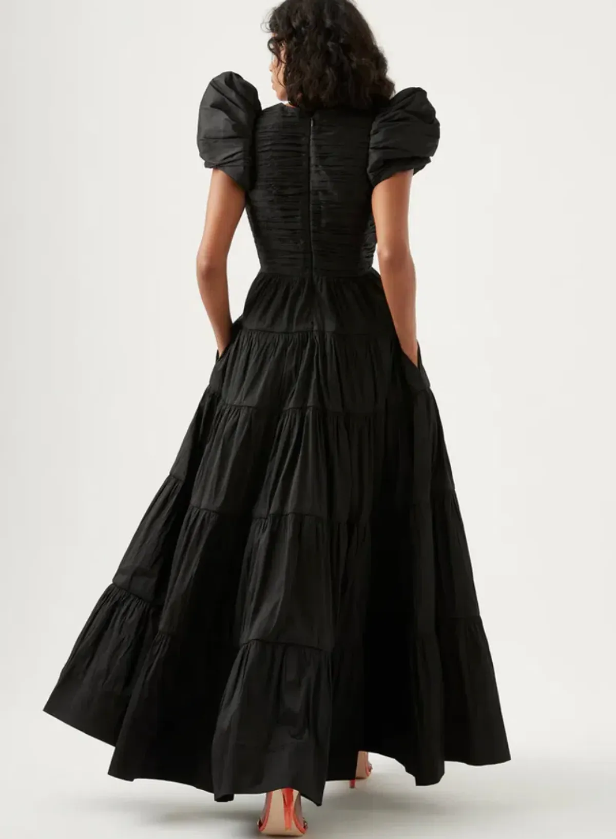 Aje Statuesque Tiered Gown Black Size 4 / XXS - Image 2