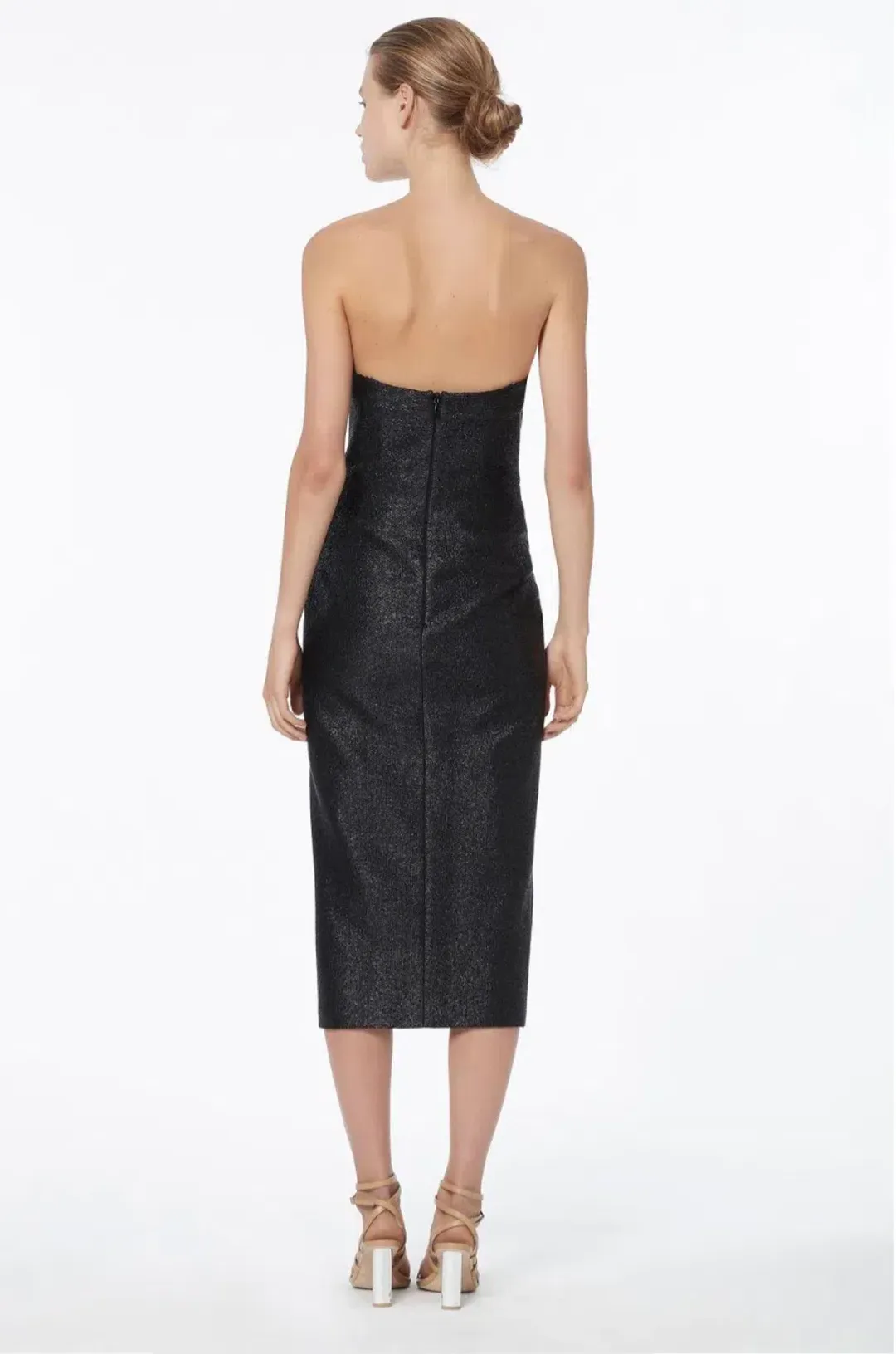 Manning Cartell New Radicals Strapless Midi Dress Black Size 6 for rent on The Volte - main image