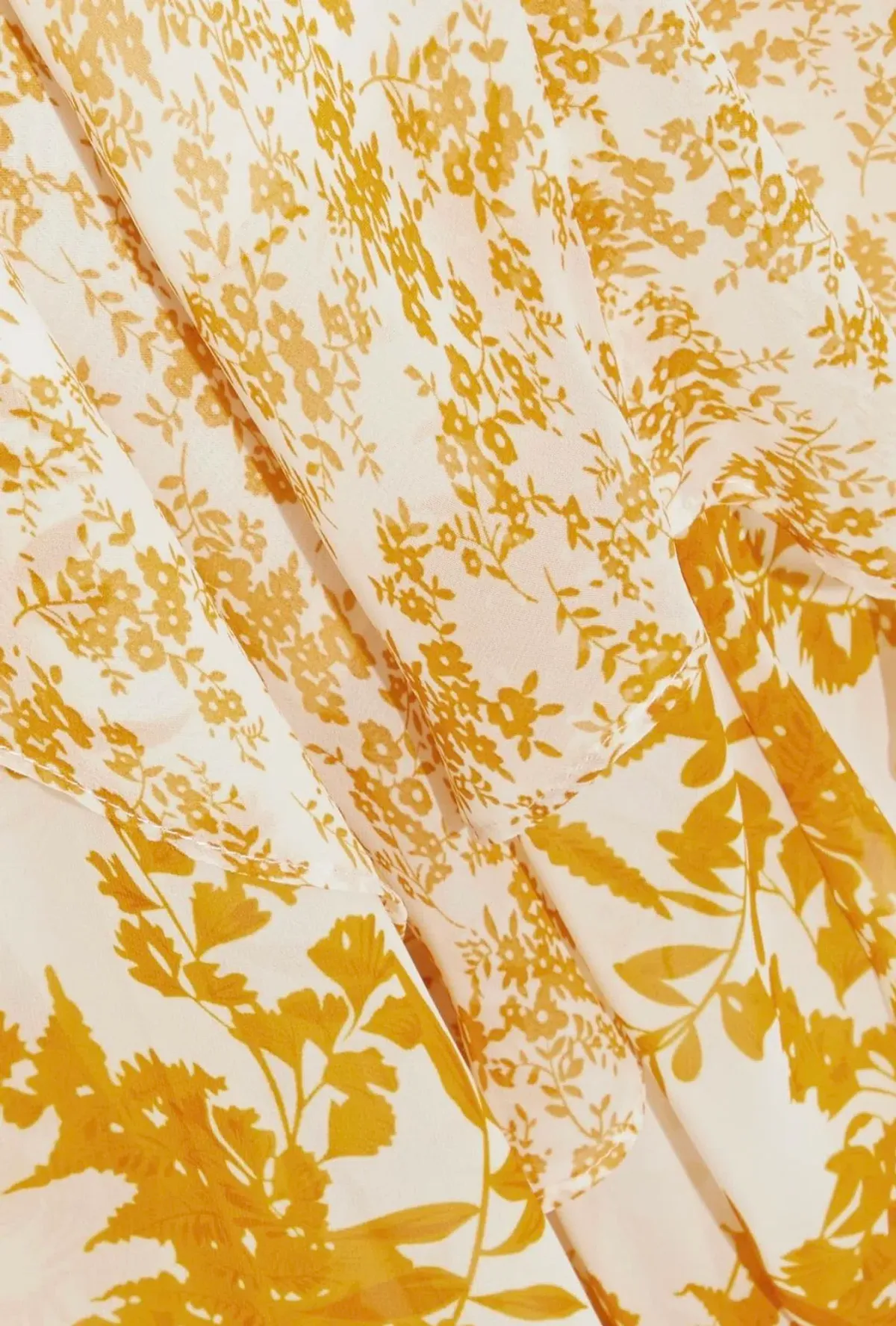 Mikael Aghal Asymmetric Chiffon Dress Floral Size 12 - Image 4