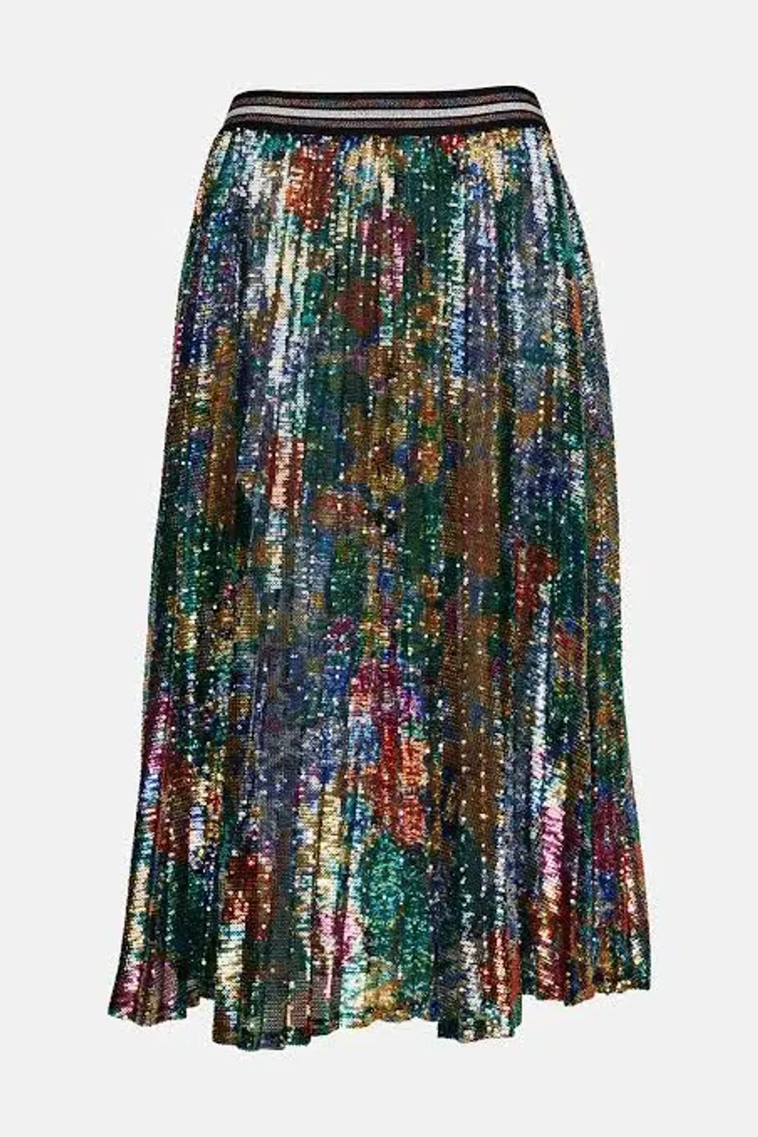 Romance Was Born Sequin Pleat Skirt Multi Size S/M for rent on The Volte - main image