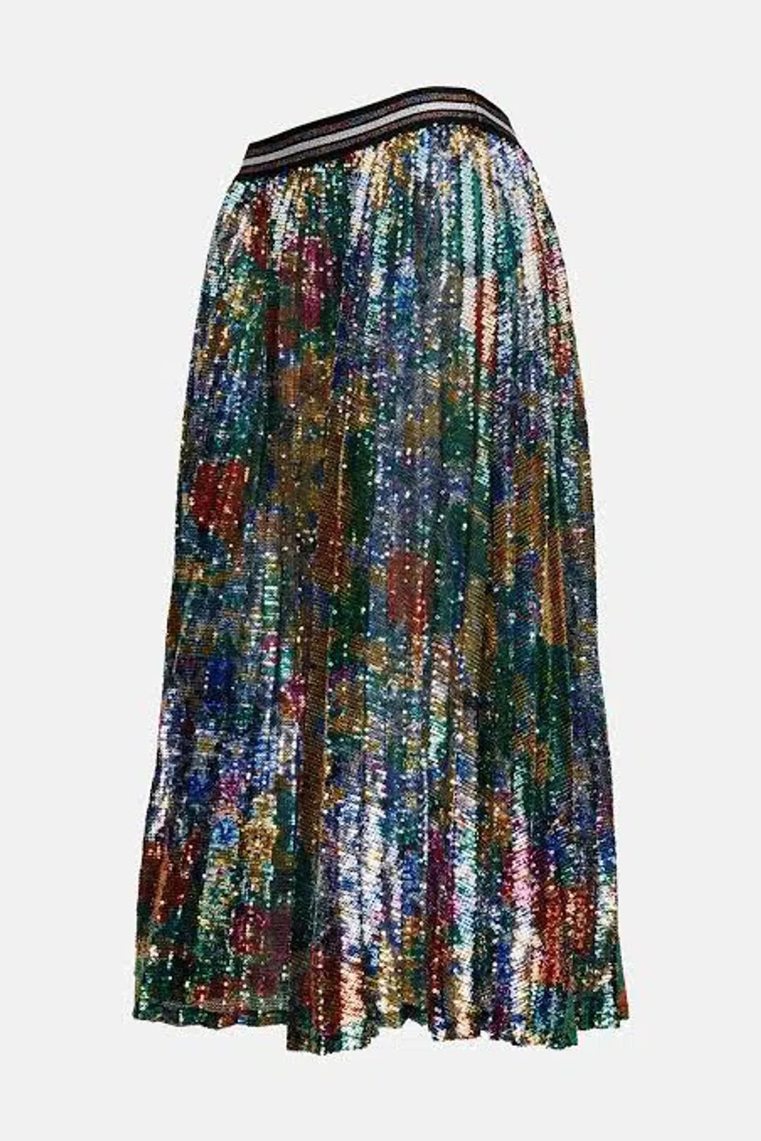 Romance Was Born Sequin Pleat Skirt Multi Size S/M for rent on The Volte - main image