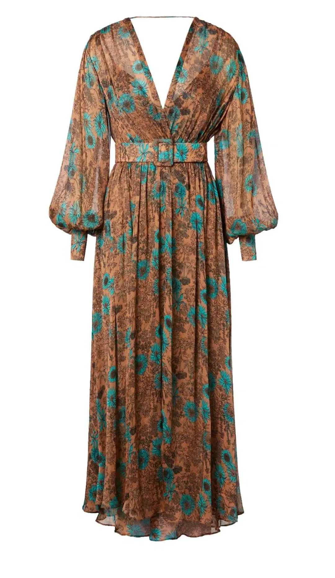 Scanlan Theodore Ggt Floral Print Dress Brown Size M / AU 10 for rent on The Volte - main image