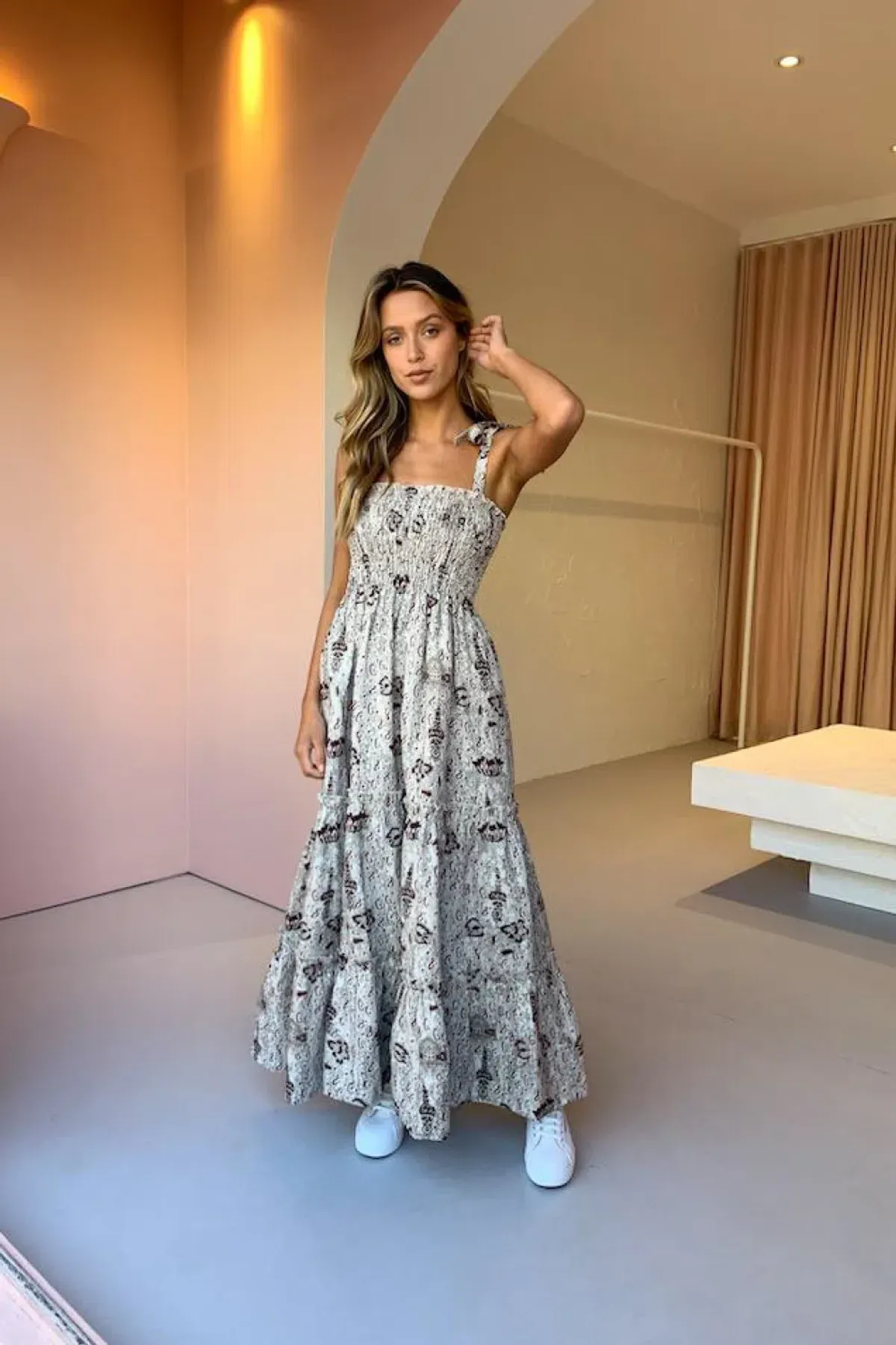 Sir The Label Stella Tiered Maxi Dress Print Size 1 / Au 8 - Image 3